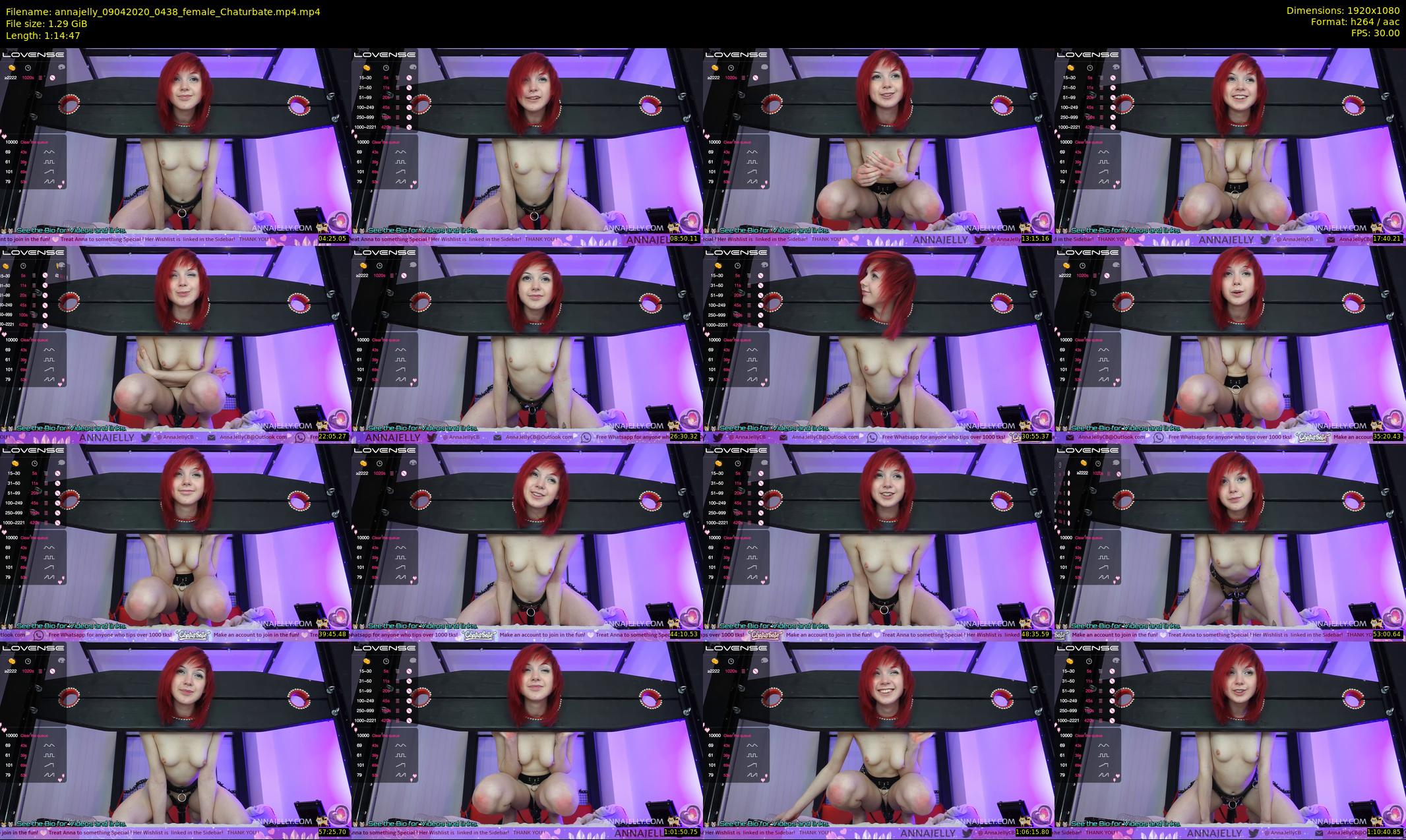 annajelly — 75 minute Chaturbate couple cam show recording, 1080p, Apr 9, 2020