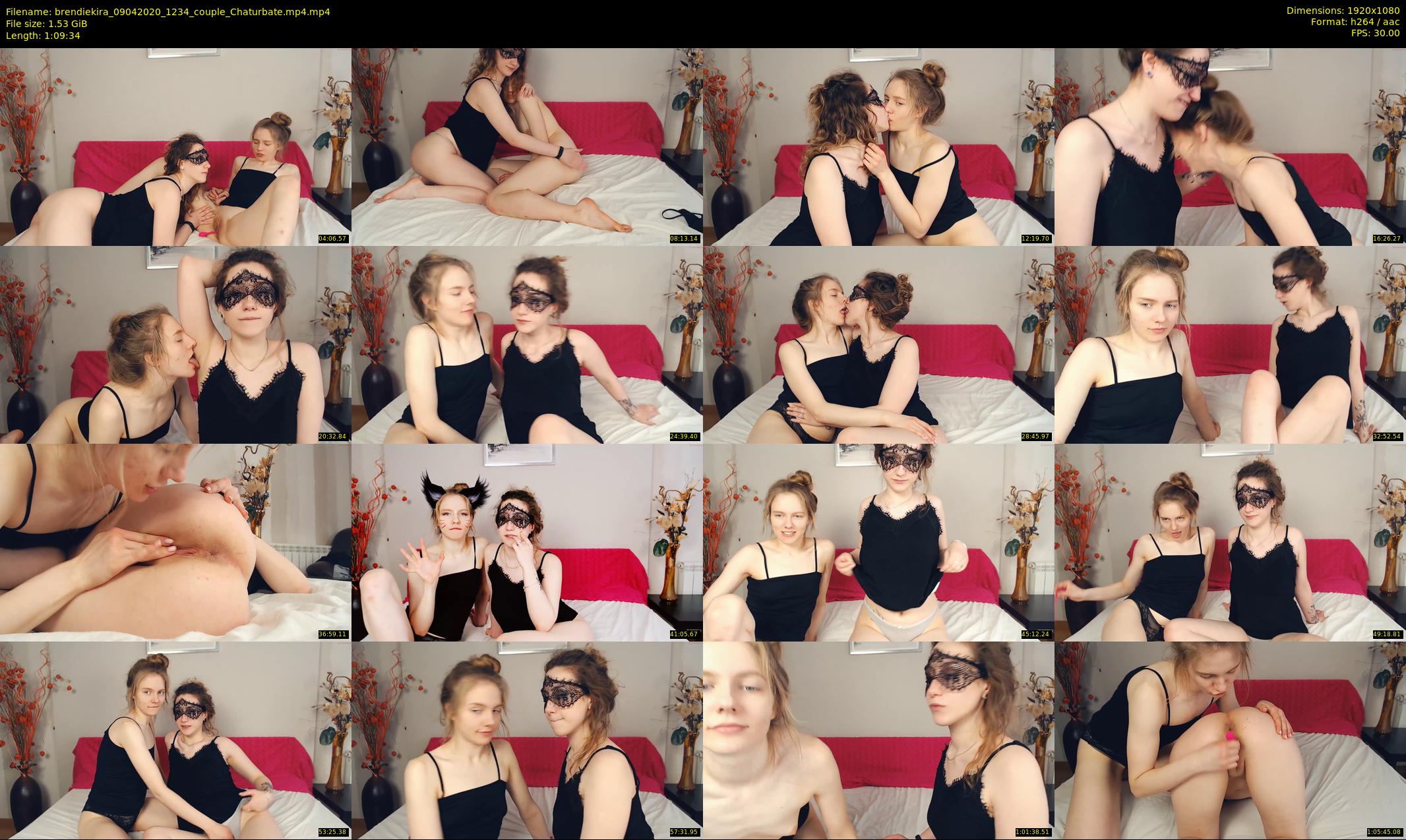 brendiekira — 70 minute Chaturbate couple cam show recording, 1080p, Apr 9, 2020