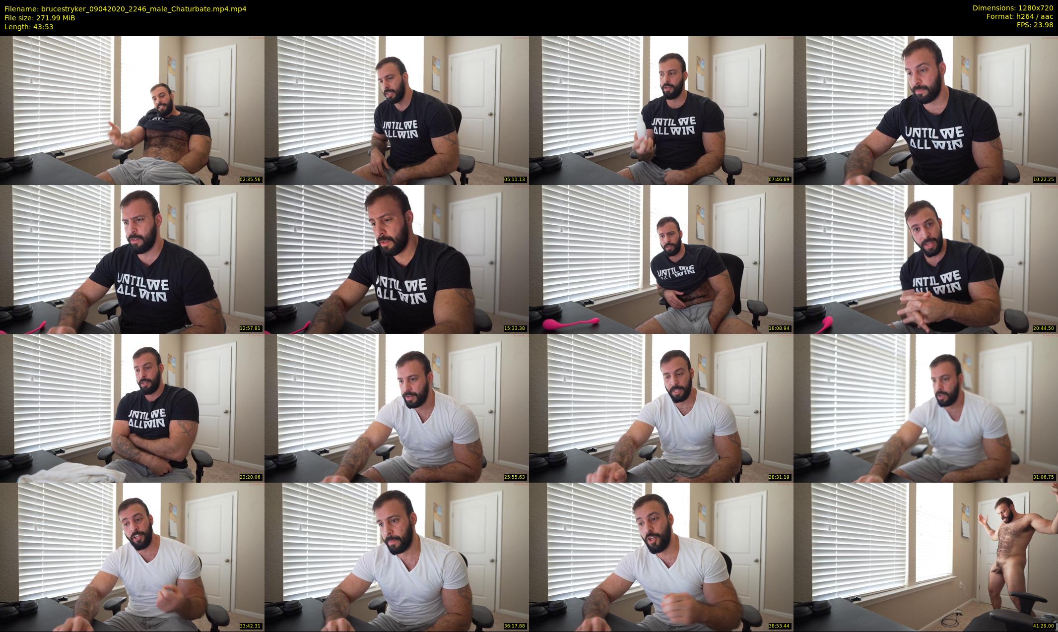 brucestryker — 44 minute Chaturbate male cam show recording, 720p, Apr 9, 2020
