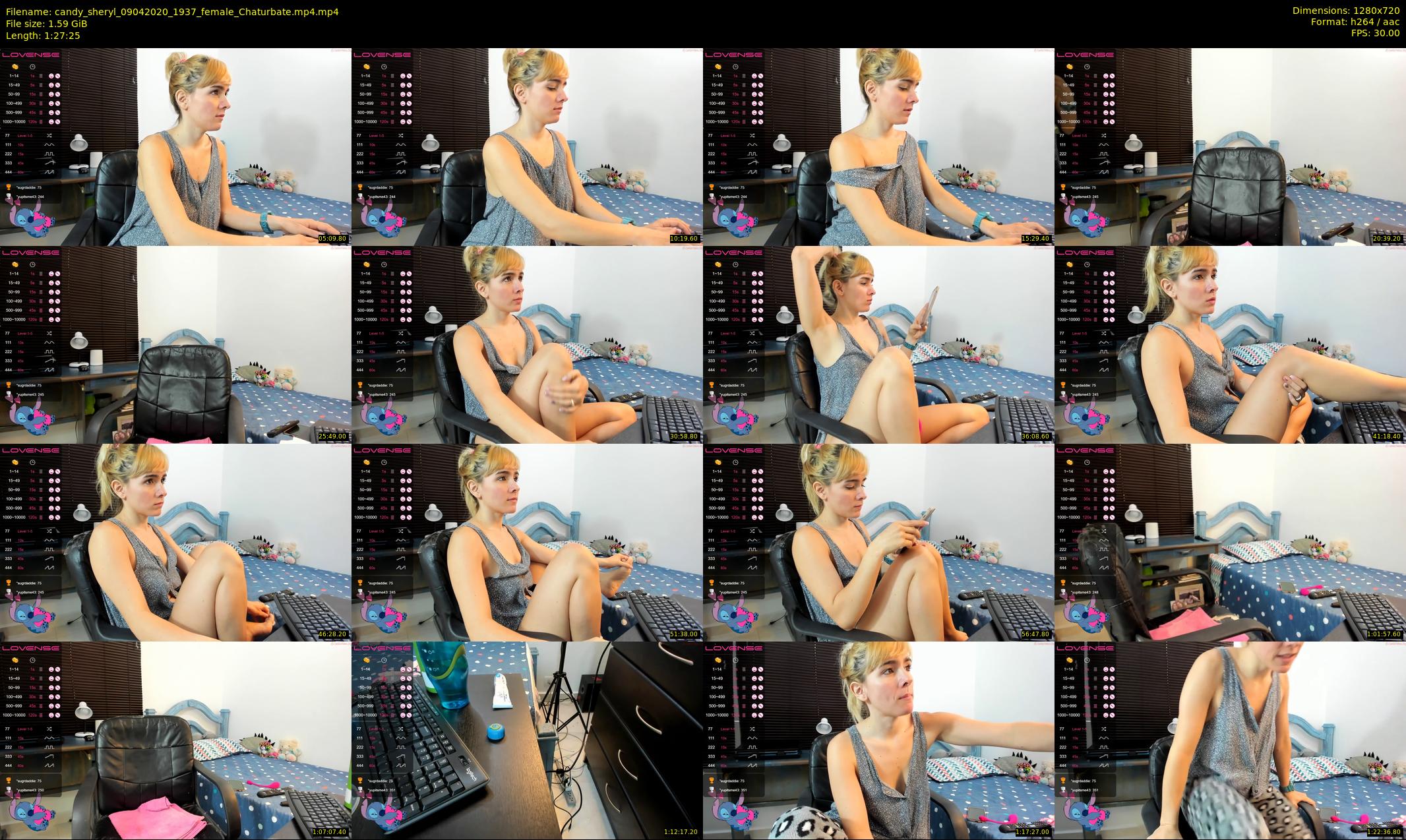 candy_sheryl — 88 minute Chaturbate female cam show recording, 720p, Apr 9, 2020