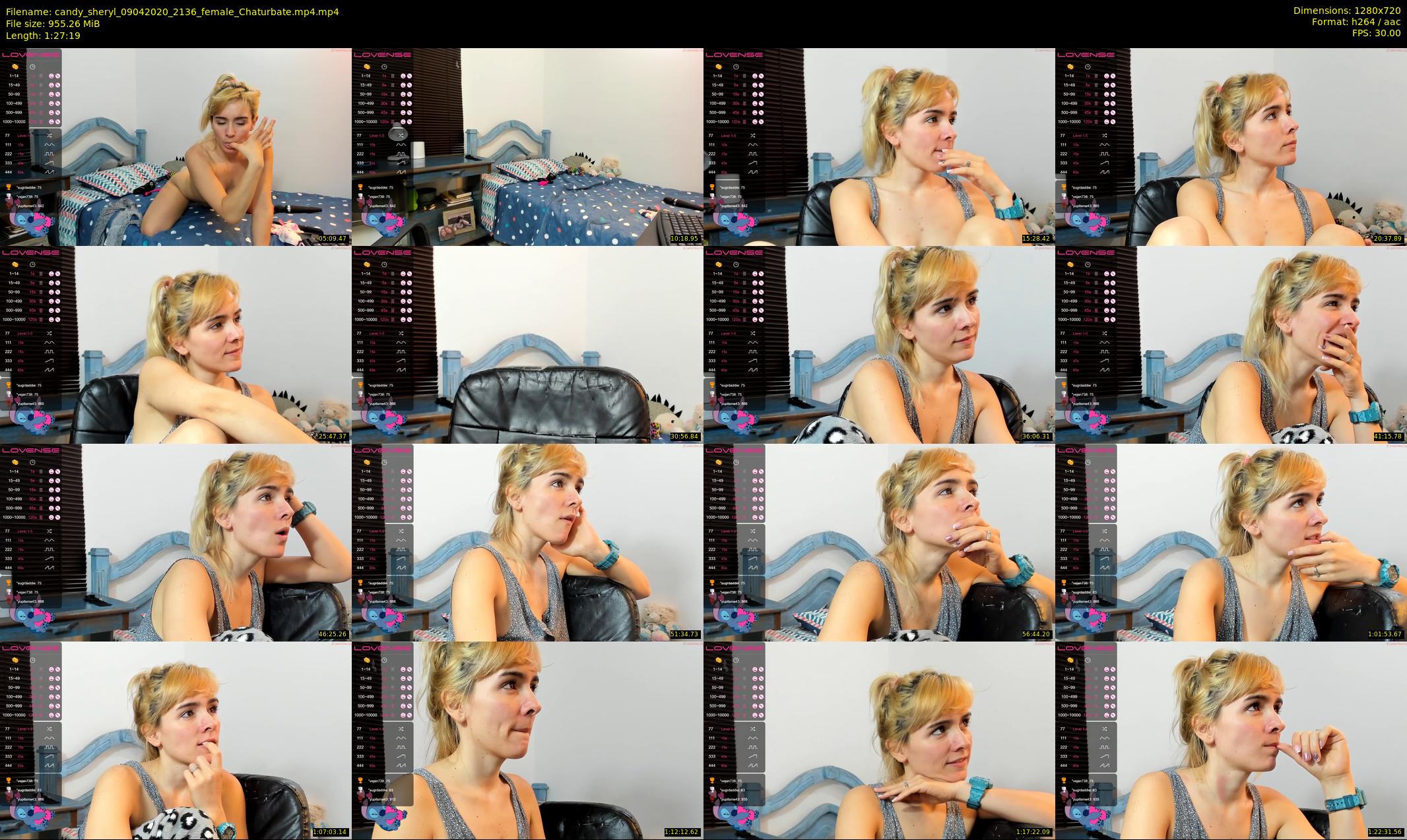 candy_sheryl — 88 minute Chaturbate female cam show recording, 720p, Apr 9, 2020