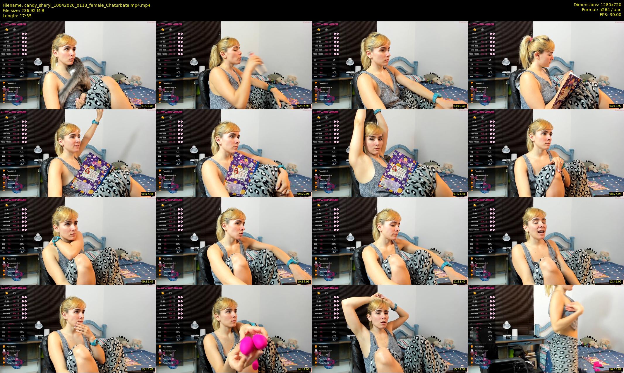 candy_sheryl — 18 minute Chaturbate female cam show recording, 720p, Apr 10, 2020