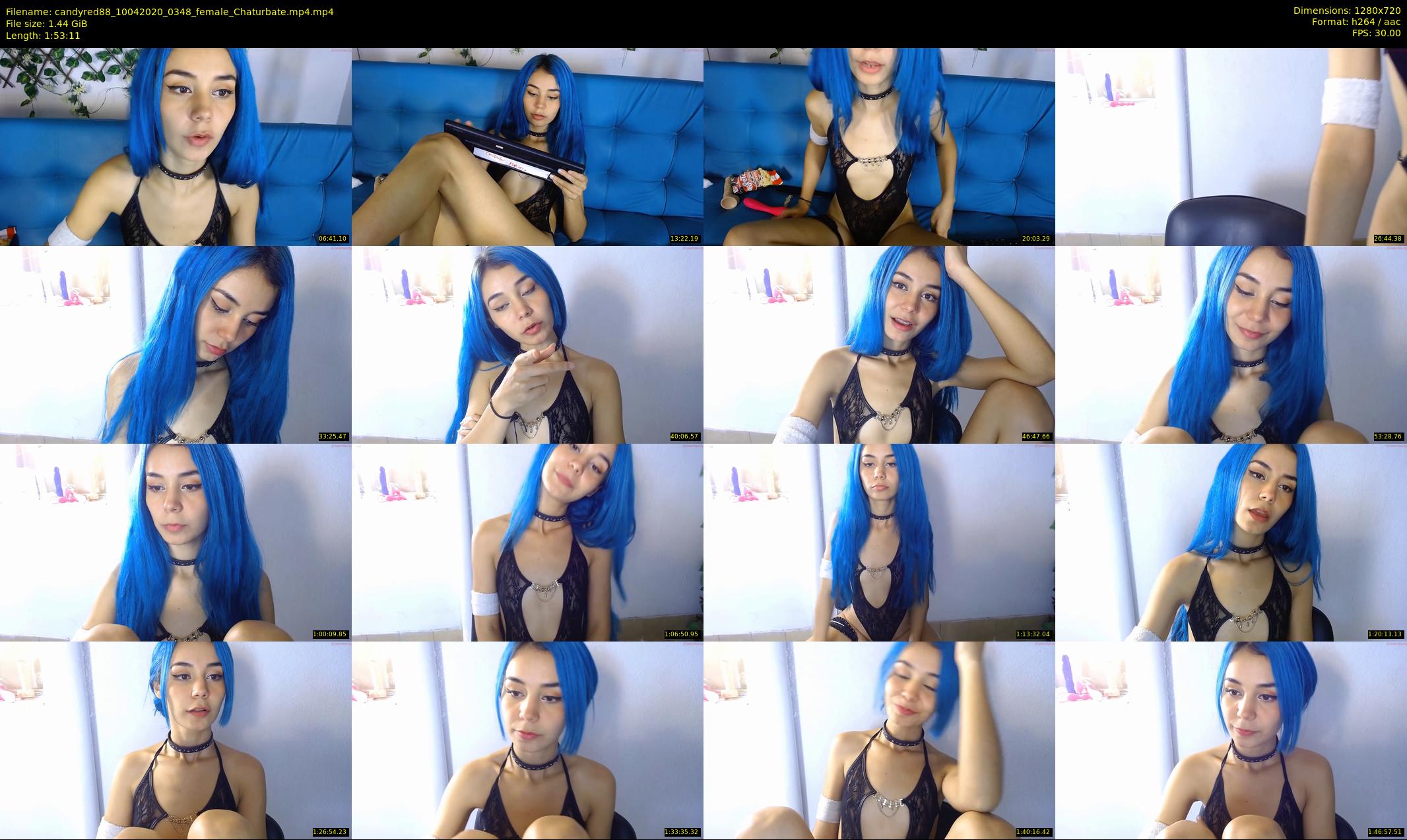 candyred88 — 114 minute Chaturbate female cam show recording, 720p, Apr 10, 2020
