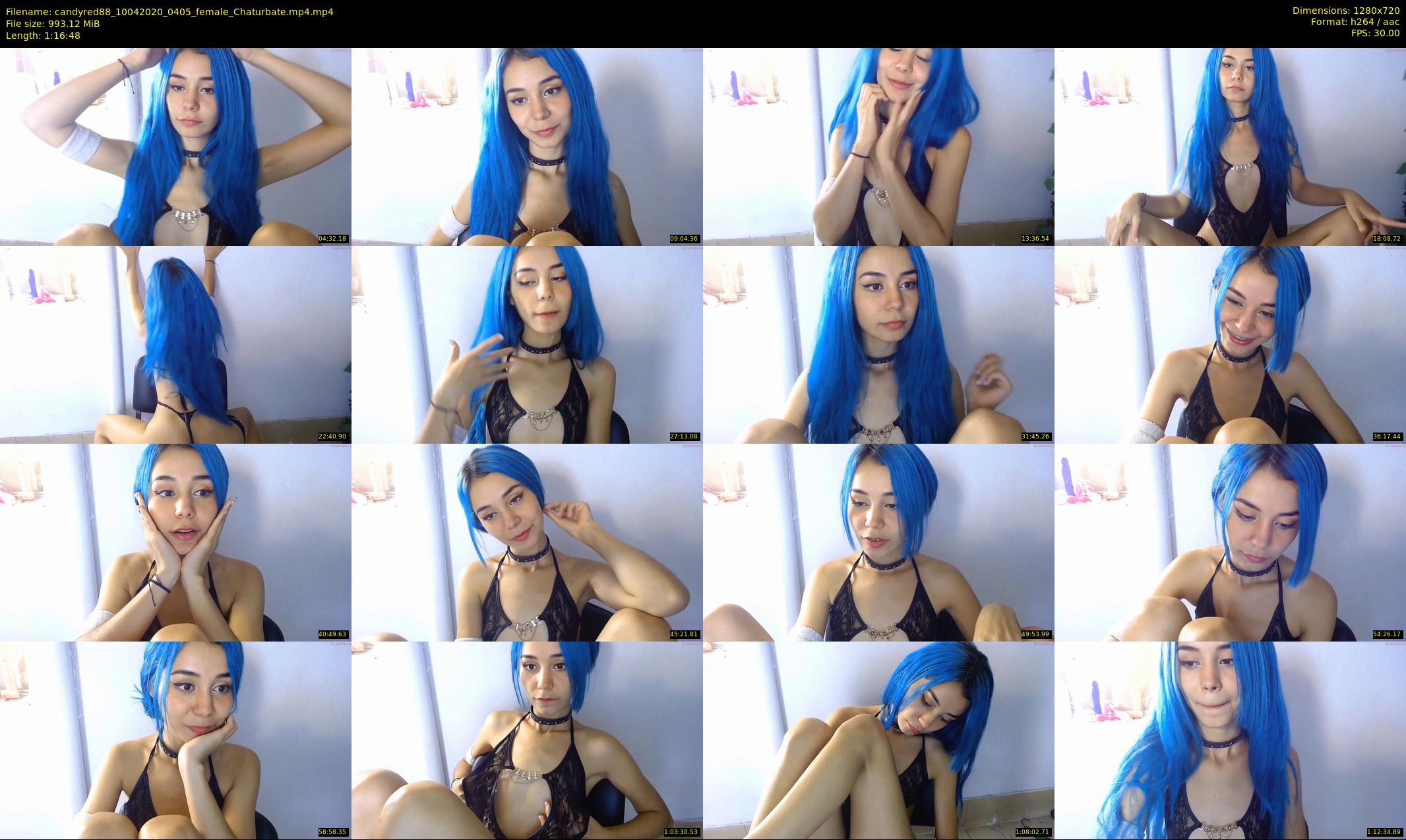 candyred88 — 77 minute Chaturbate female cam show recording, 720p, Apr 10, 2020