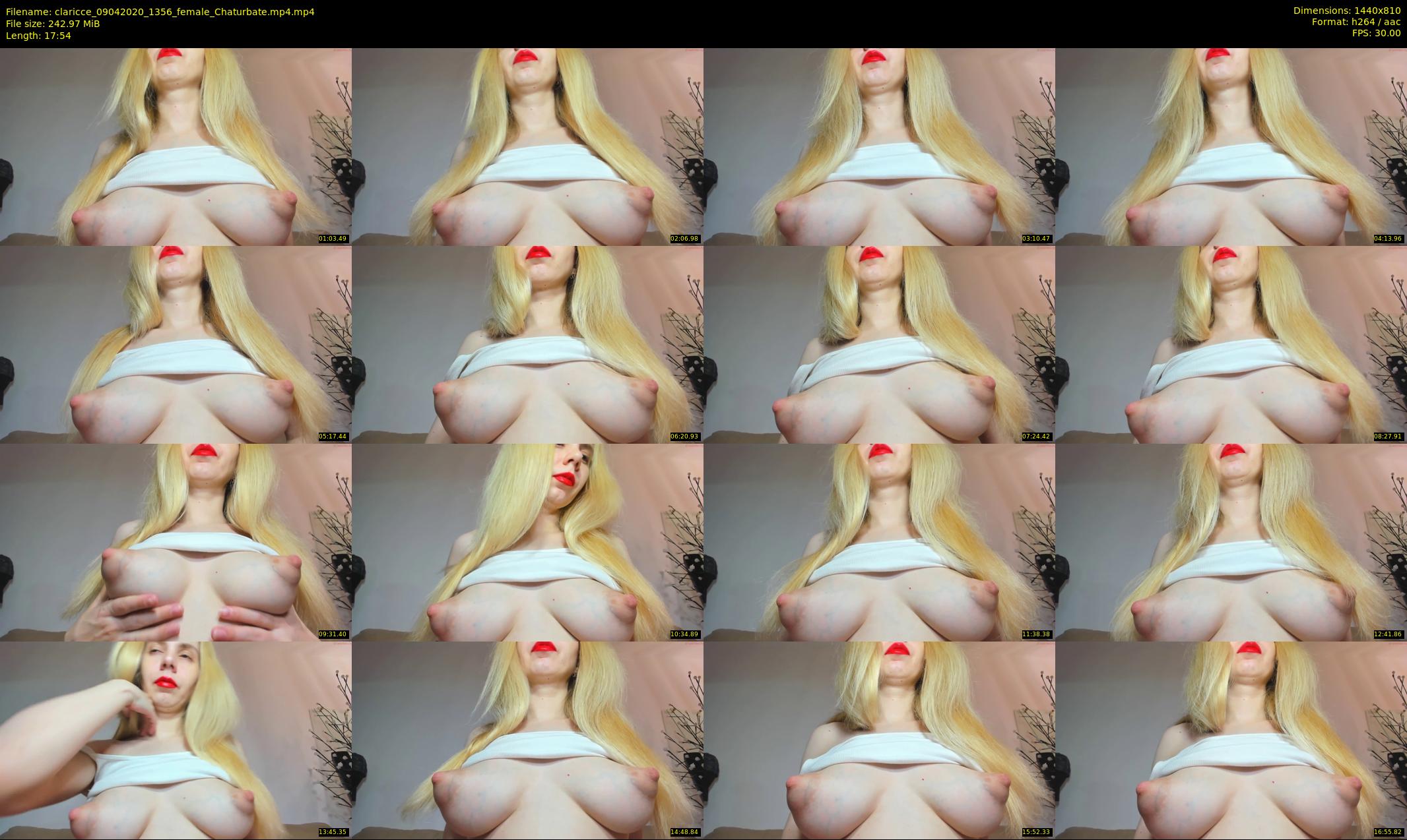 claricce — 18 minute Chaturbate female cam show recording, 720p, Apr 9, 2020