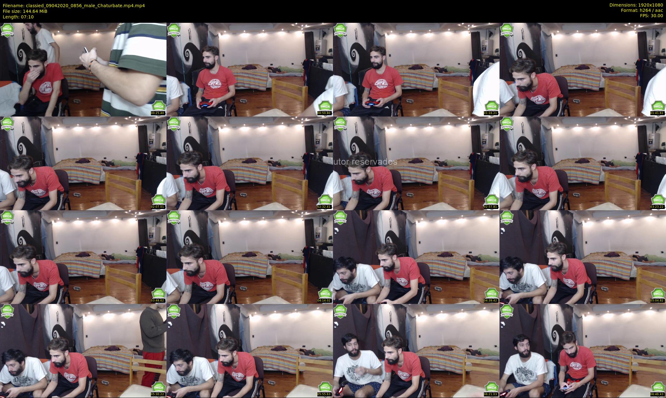 classied — 8 minute Chaturbate male cam show recording, 1080p, Apr 9, 2020