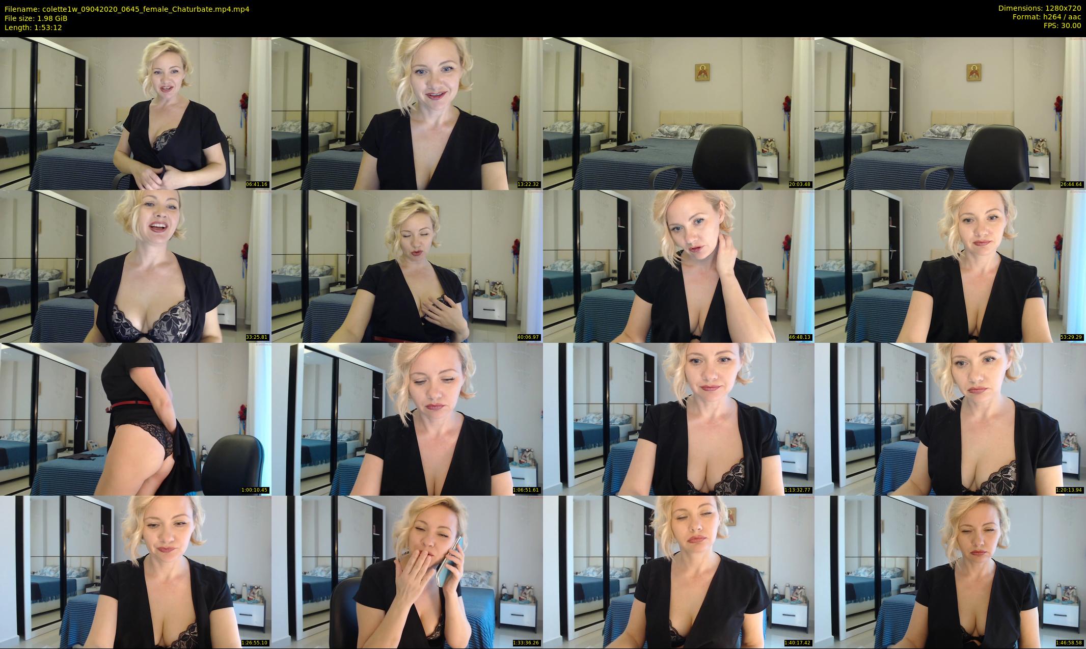 colette1w — 114 minute Chaturbate female cam show recording, 720p, Apr 9, 2020