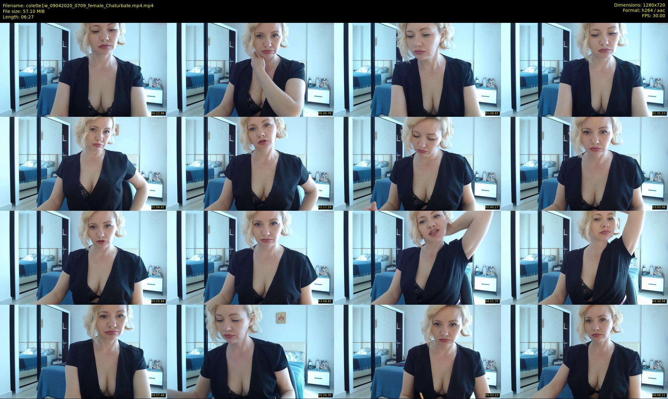 colette1w — 7 minute Chaturbate female cam show recording, 720p, Apr 9, 2020