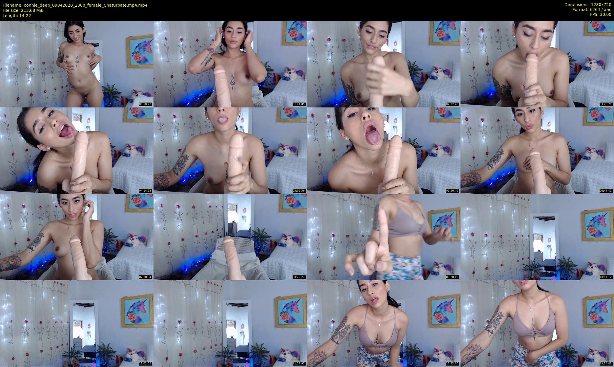 connie_deep — 15 minute Chaturbate female cam show recording, 720p, Apr 9, 2020