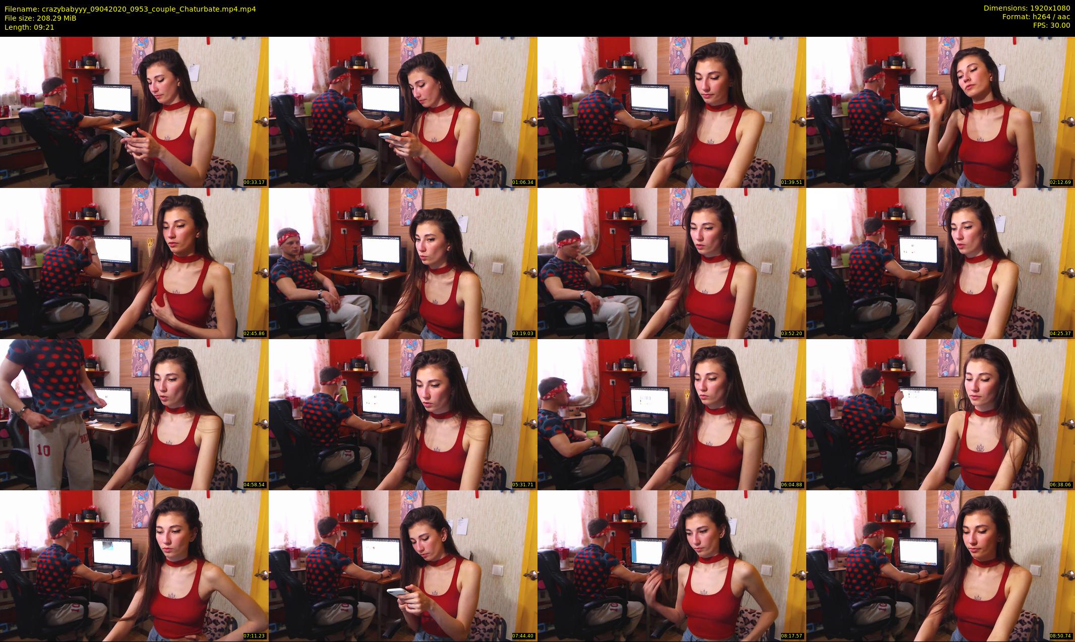 crazybabyyy — 10 minute Chaturbate couple cam show recording, 1080p, Apr 9, 2020