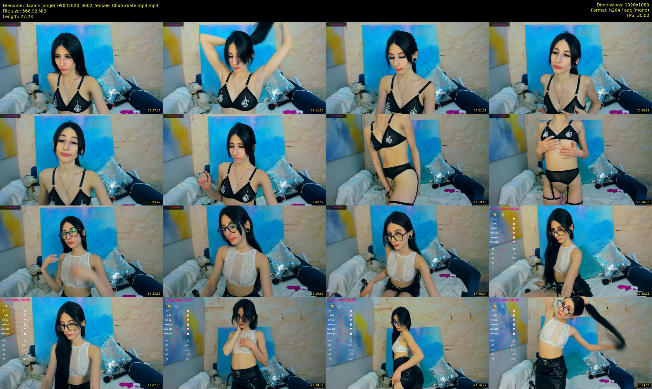 daaark_angel — 28 minute Chaturbate female cam show recording, 1080p, Apr 9, 2020