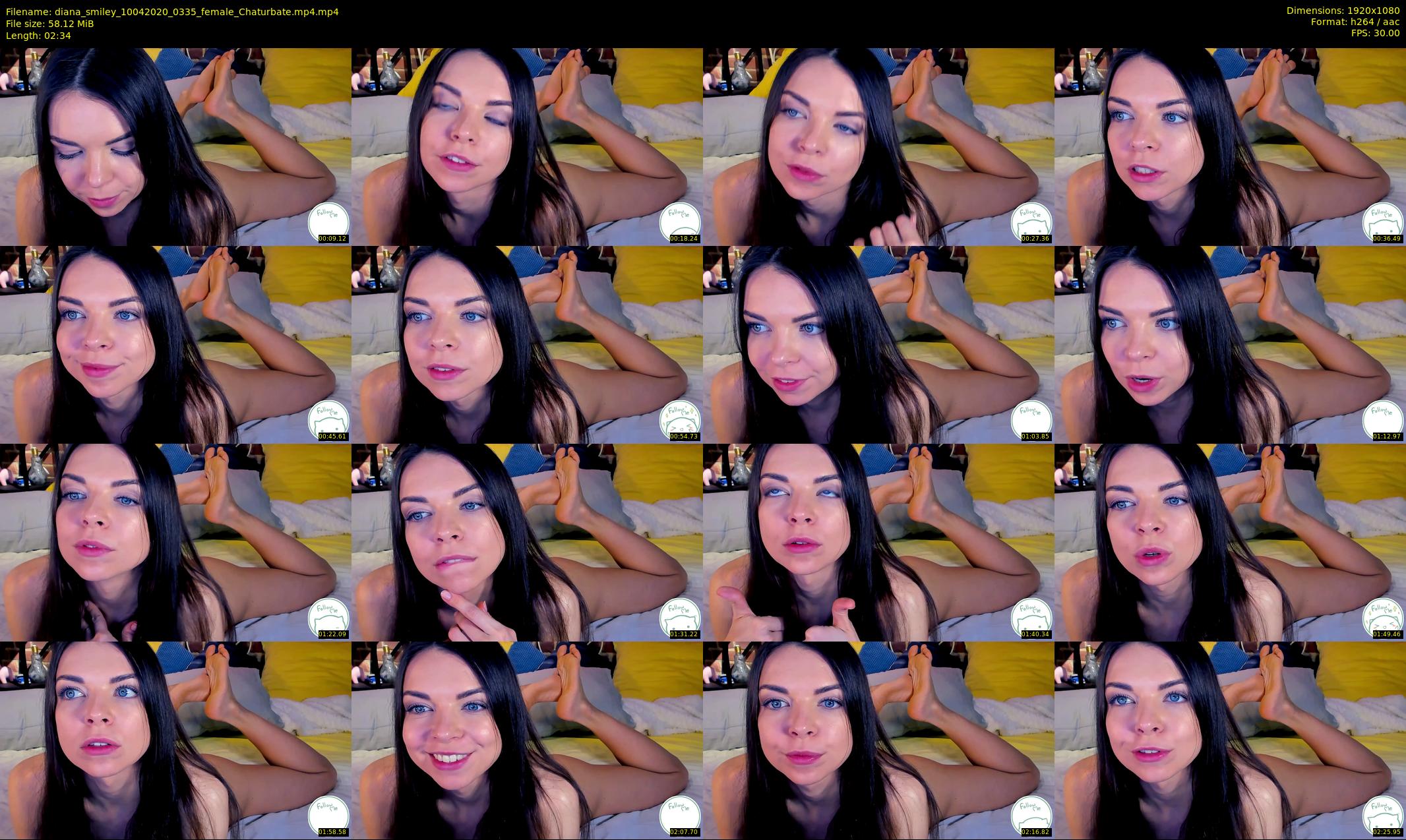 diana_smiley — 3 minute Chaturbate female cam show recording, 1080p, Apr 10, 2020