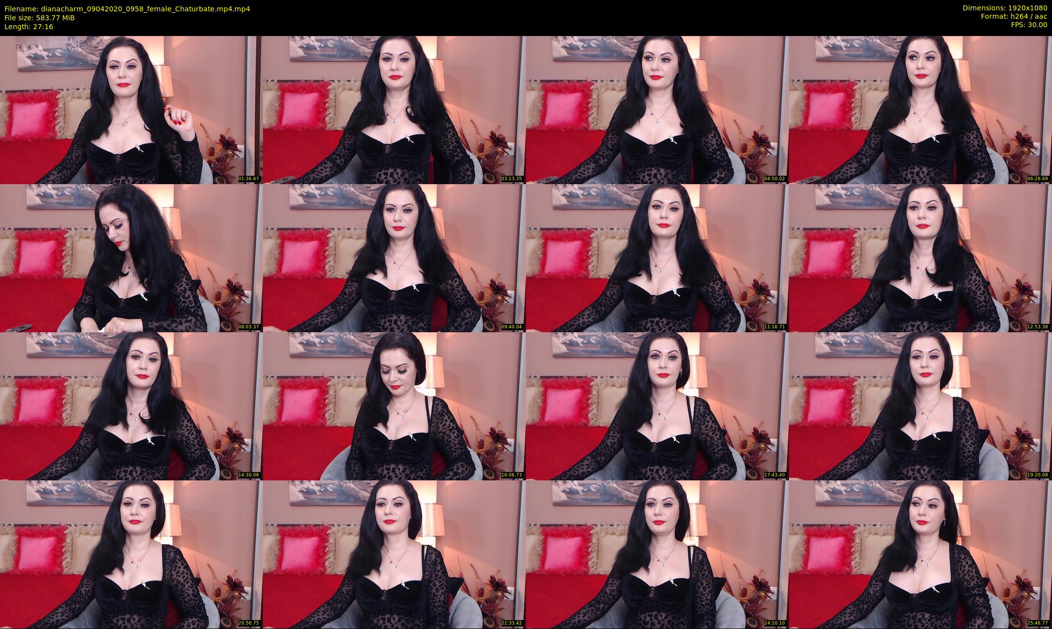 dianacharm — 28 minute Chaturbate female cam show recording, 1080p, Apr 9, 2020
