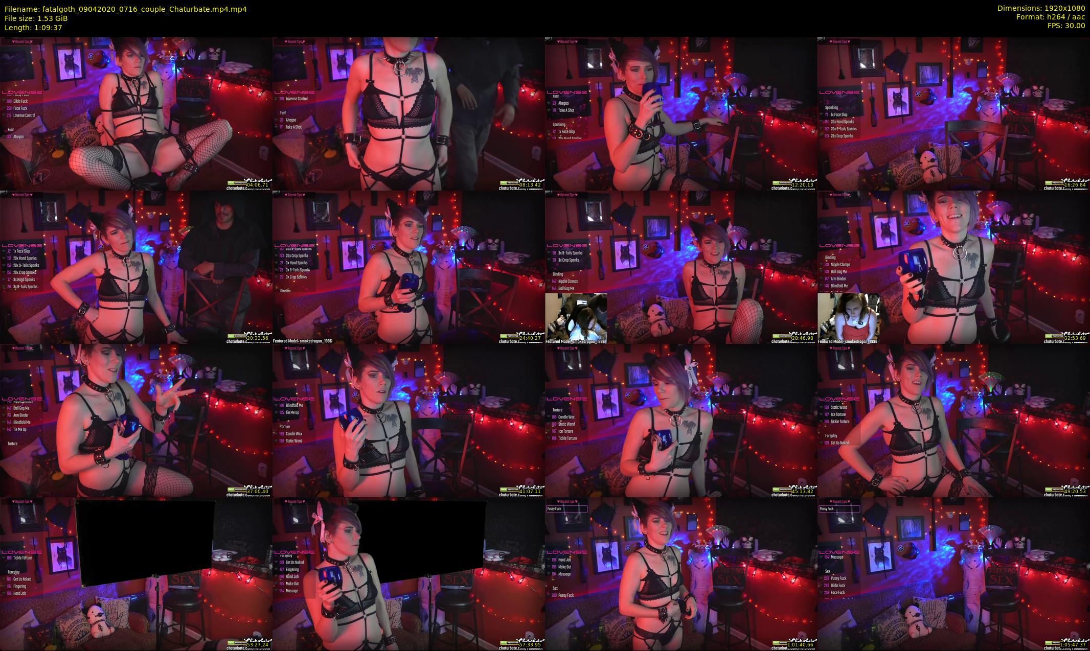 fatalgoth — 70 minute Chaturbate couple cam show recording, 1080p, Apr 9, 2020