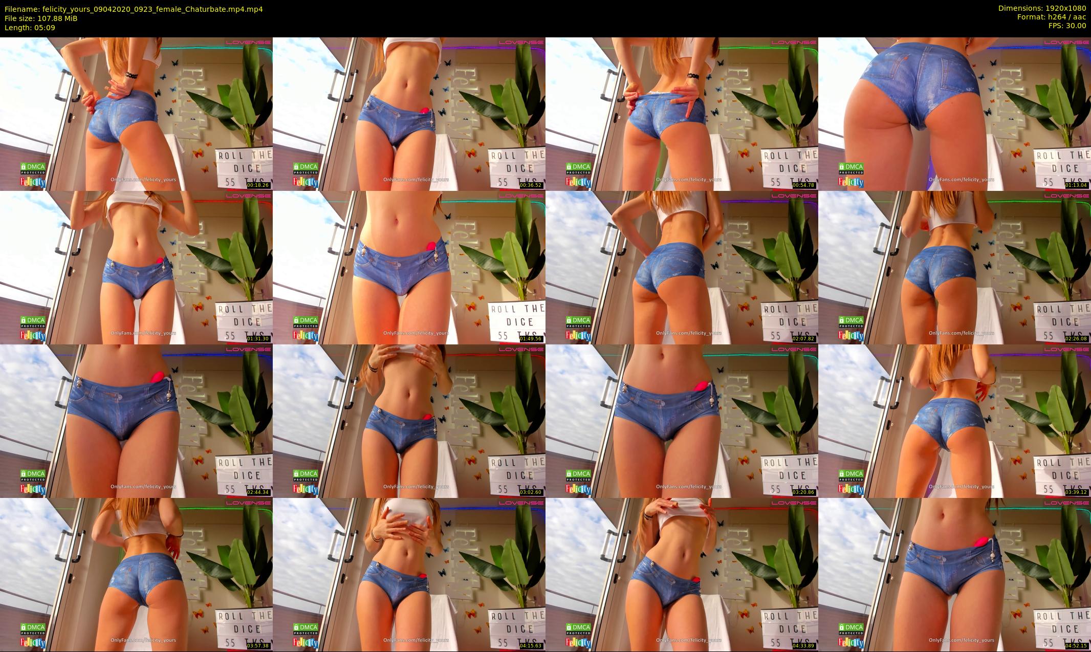 felicity_yours — 6 minute Chaturbate female cam show recording, 1080p, Apr 9, 2020