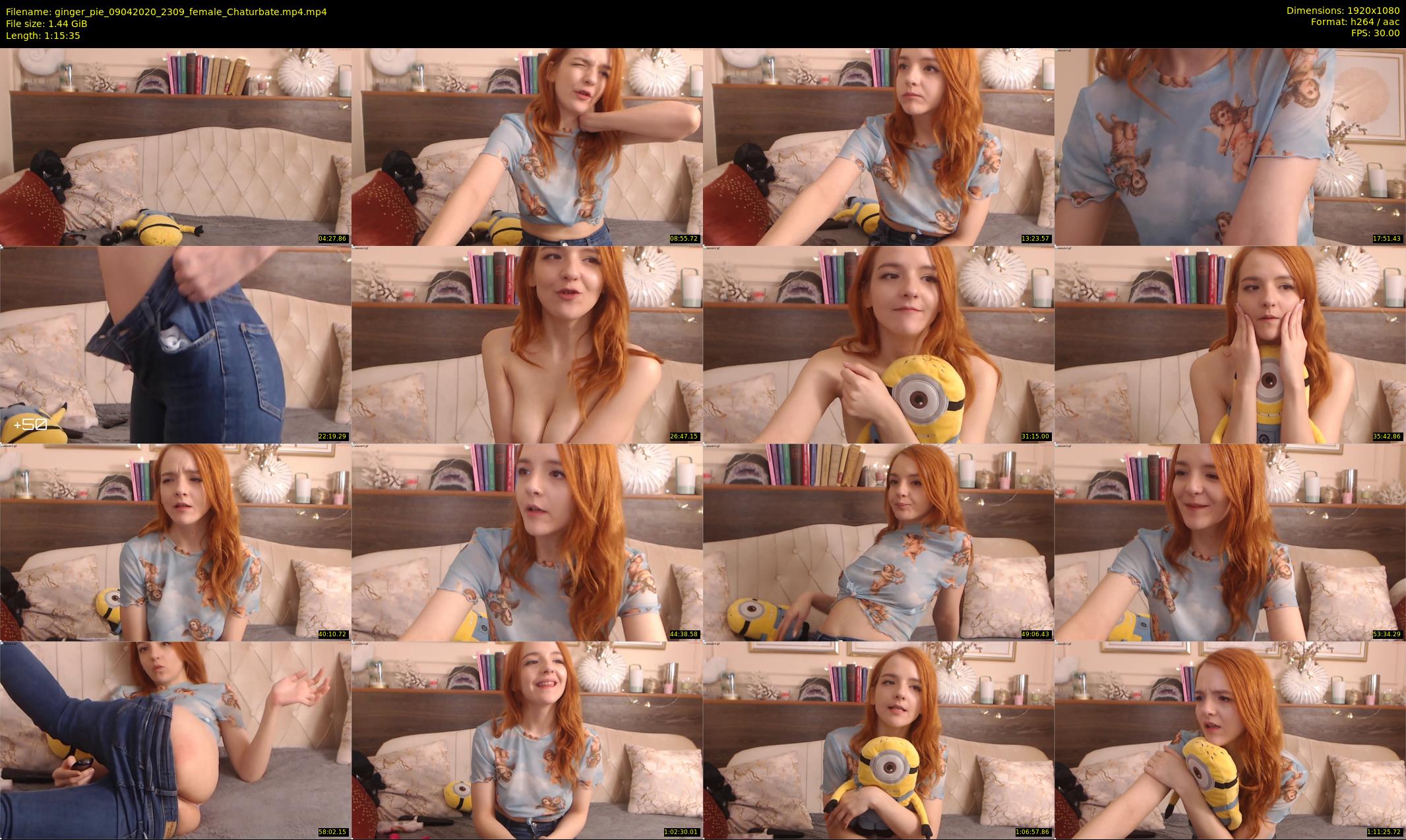 ginger_pie — 76 minute Chaturbate female cam show recording, 1080p, Apr 9, 2020