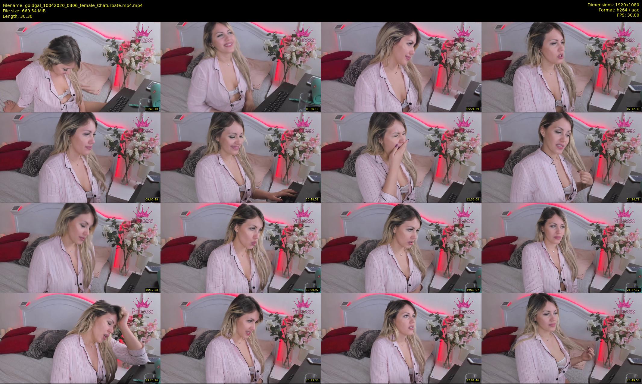 goldgal — 31 minute Chaturbate female cam show recording, 1080p, Apr 10, 2020
