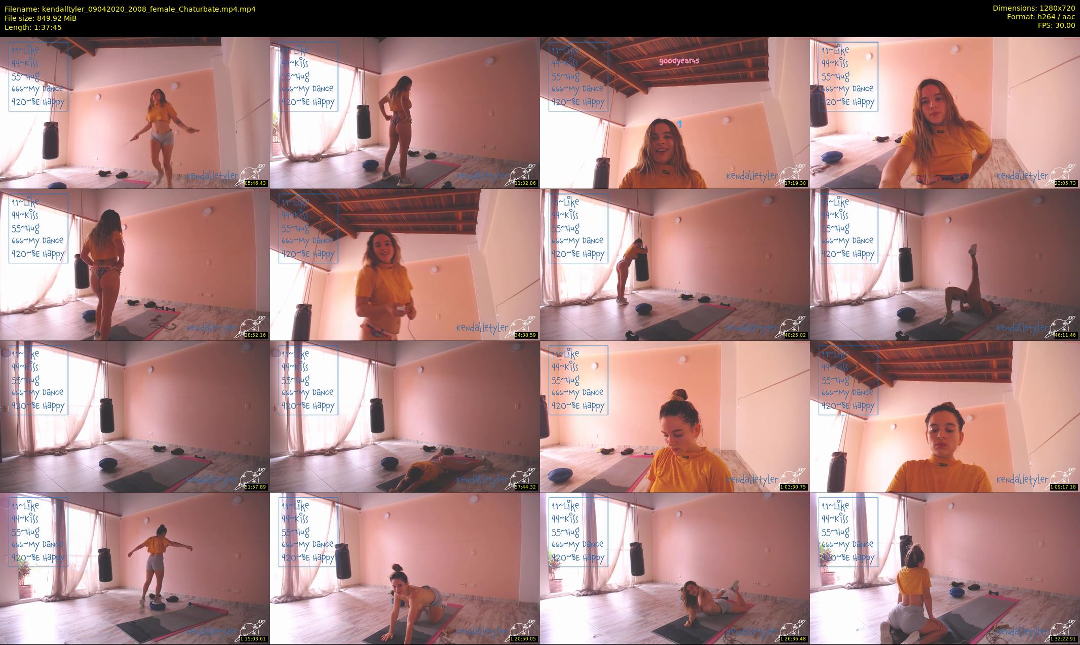 kendalltyler — 98 minute Chaturbate female cam show recording, 720p, Apr 9, 2020