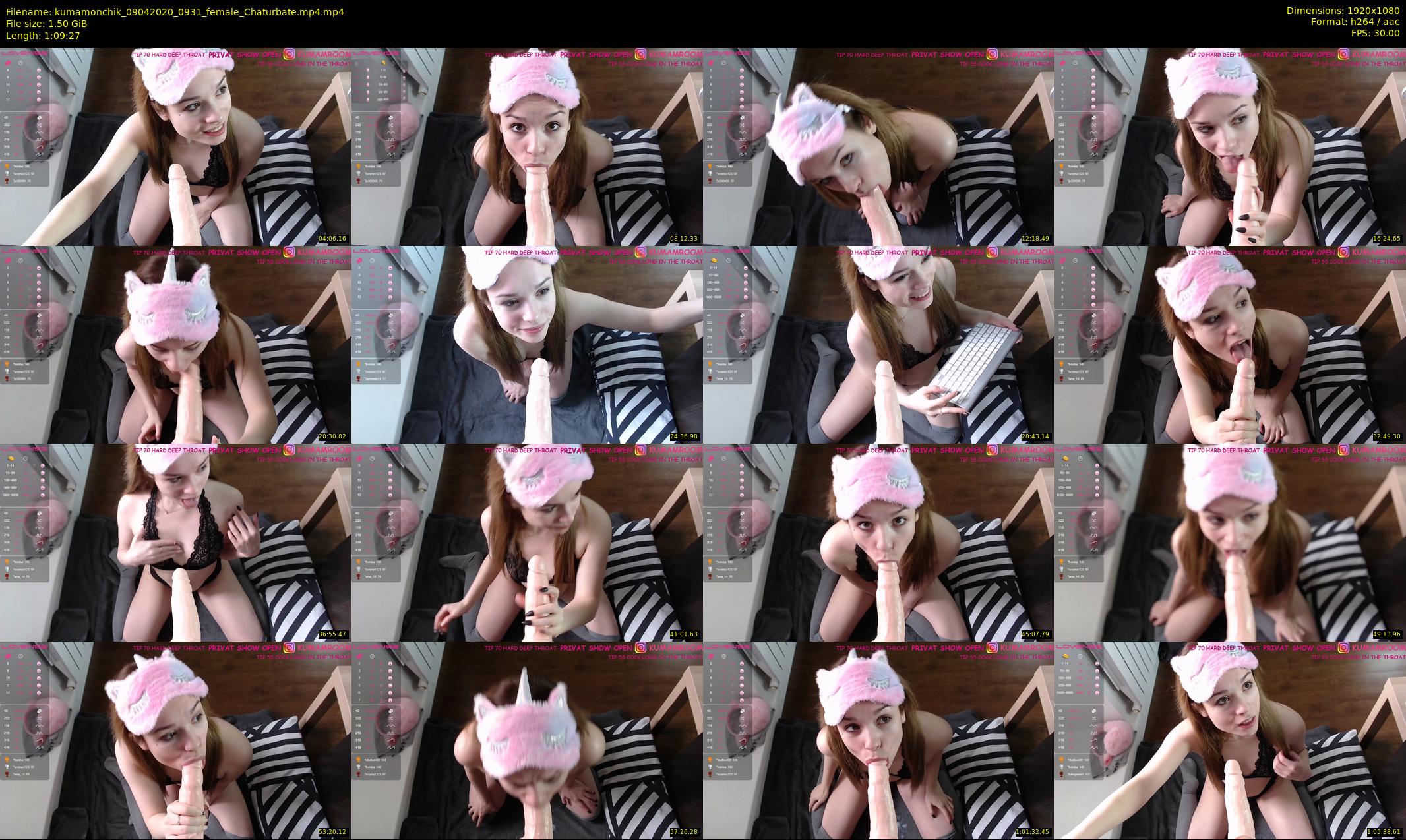 kumamonchik — 70 minute Chaturbate couple cam show recording, 1080p, Apr 9, 2020