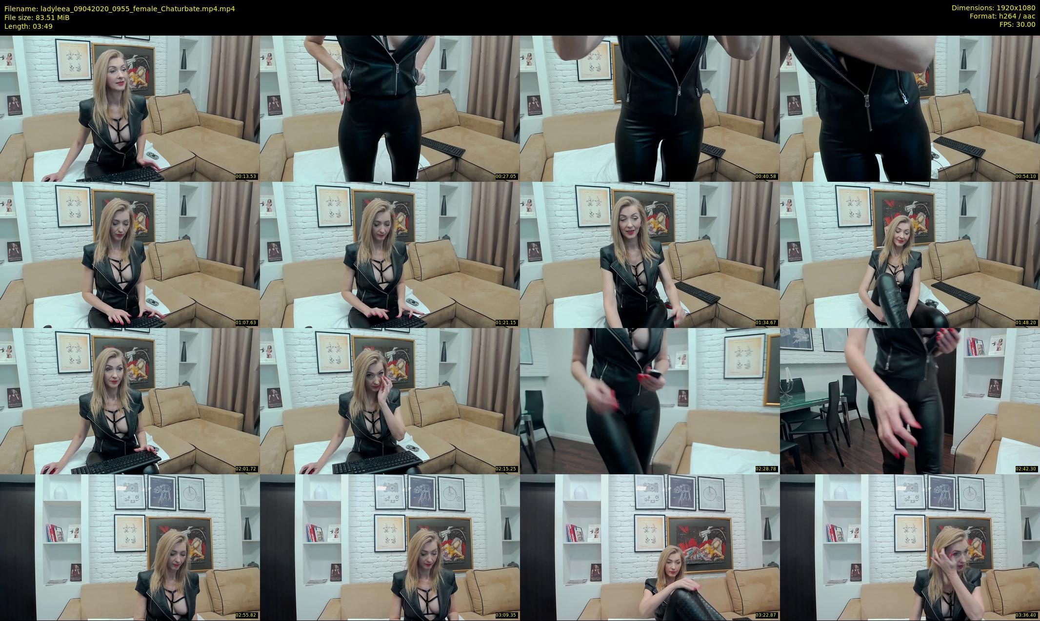 ladyleea — 4 minute Chaturbate female cam show recording, 1080p, Apr 9, 2020