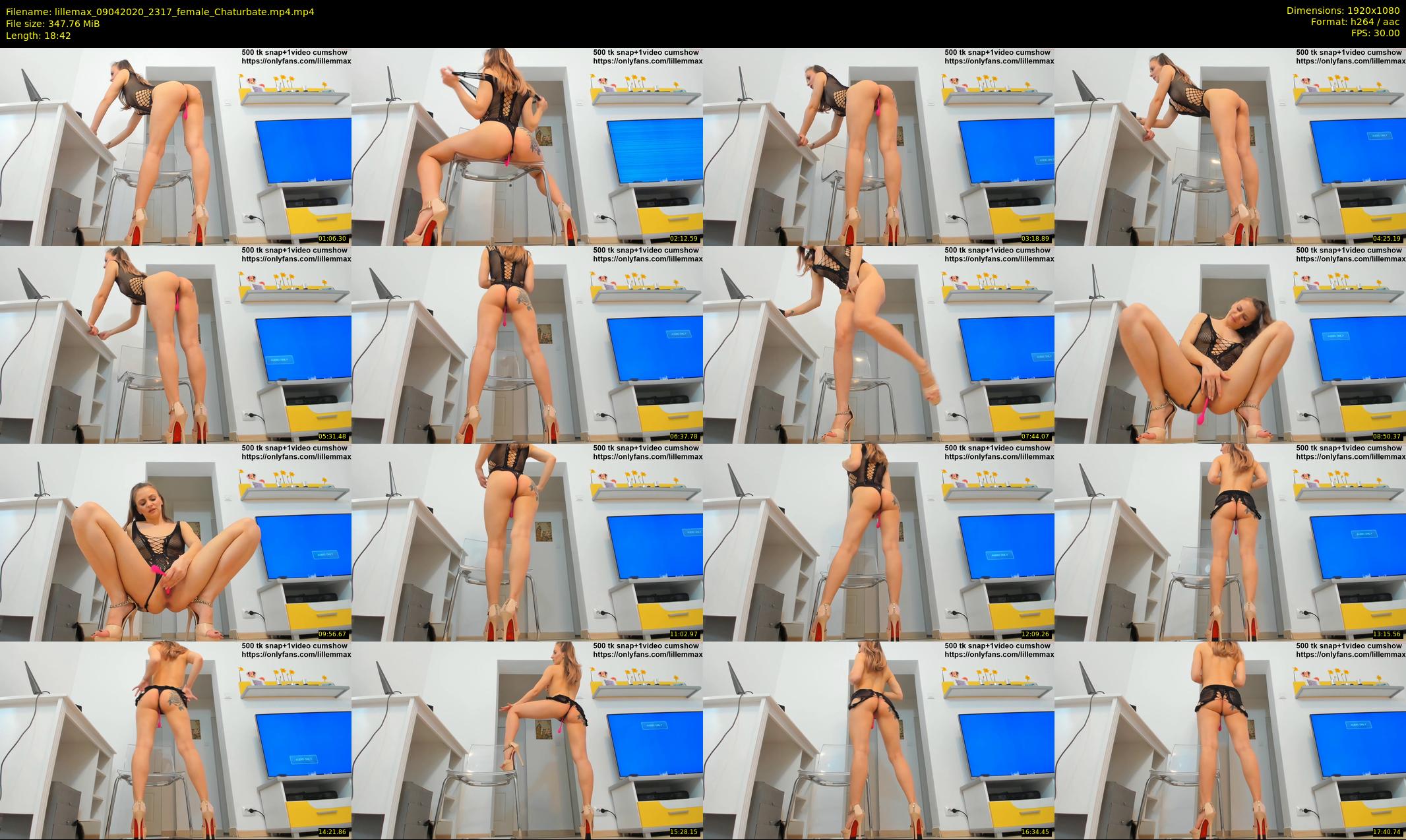lillemax — 19 minute Chaturbate female cam show recording, 1080p, Apr 9, 2020