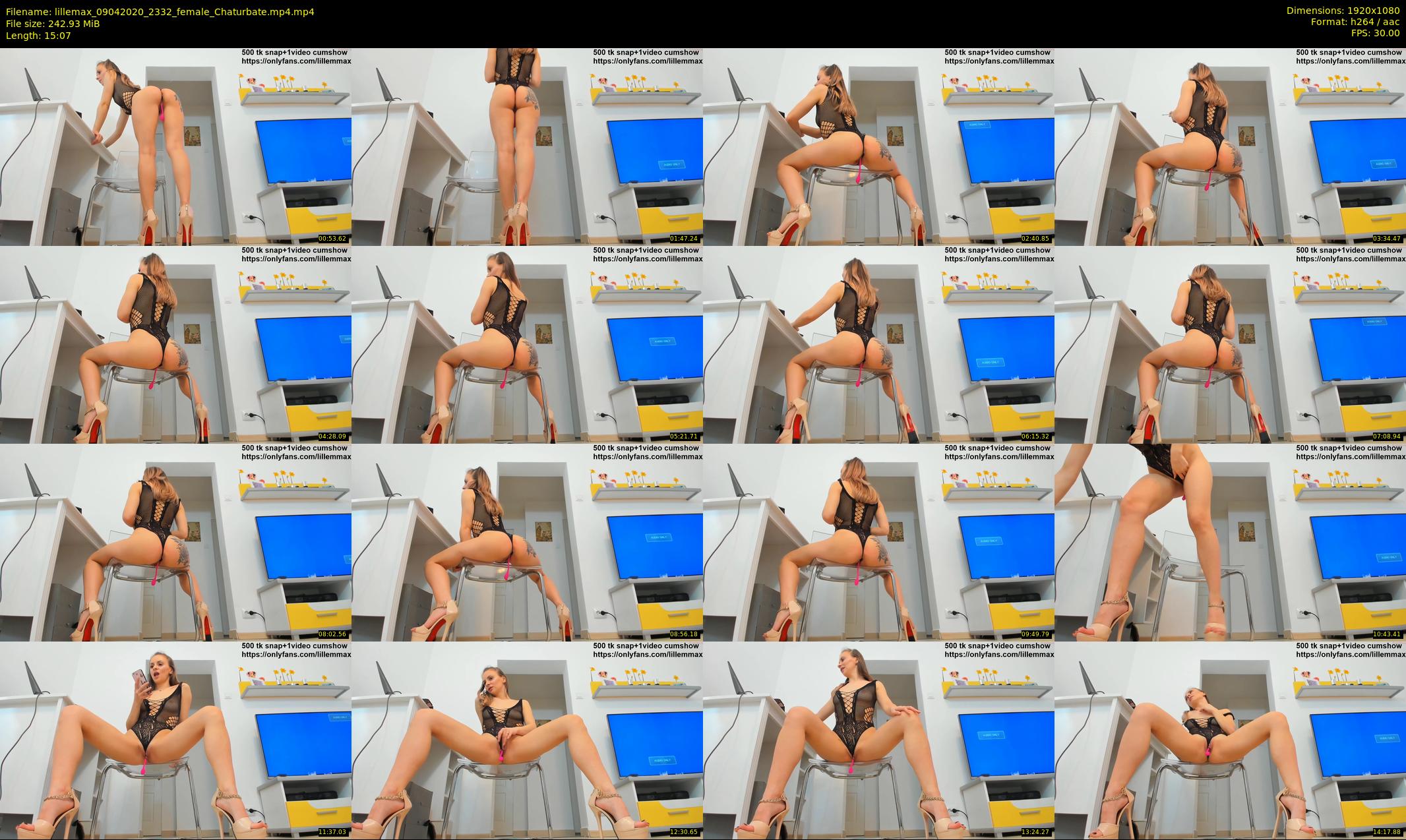 lillemax — 16 minute Chaturbate female cam show recording, 1080p, Apr 9, 2020