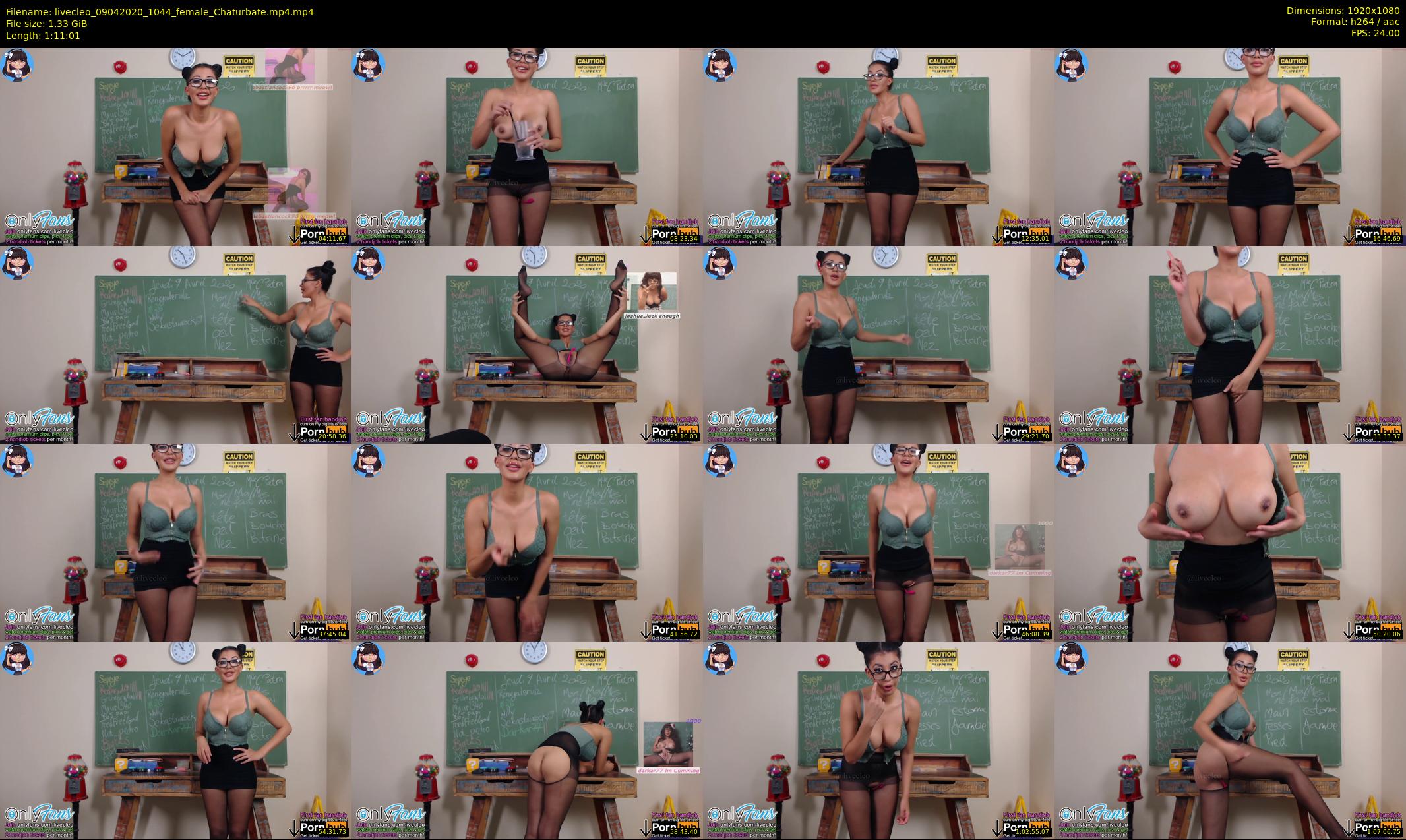 livecleo — 72 minute Chaturbate female cam show recording, 1080p, Apr 9, 2020