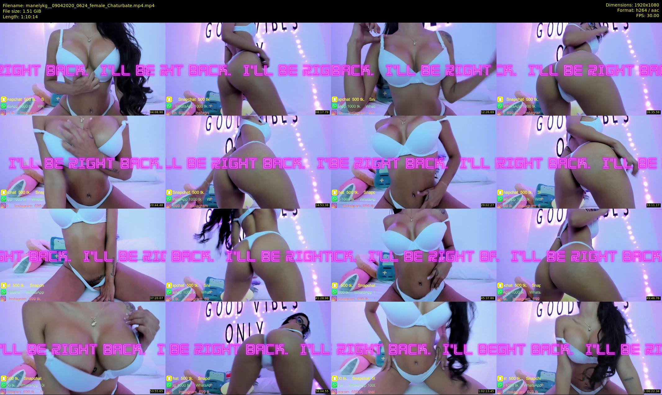 manelykg_ — 71 minute Chaturbate female cam show recording, 1080p, Apr 9, 2020