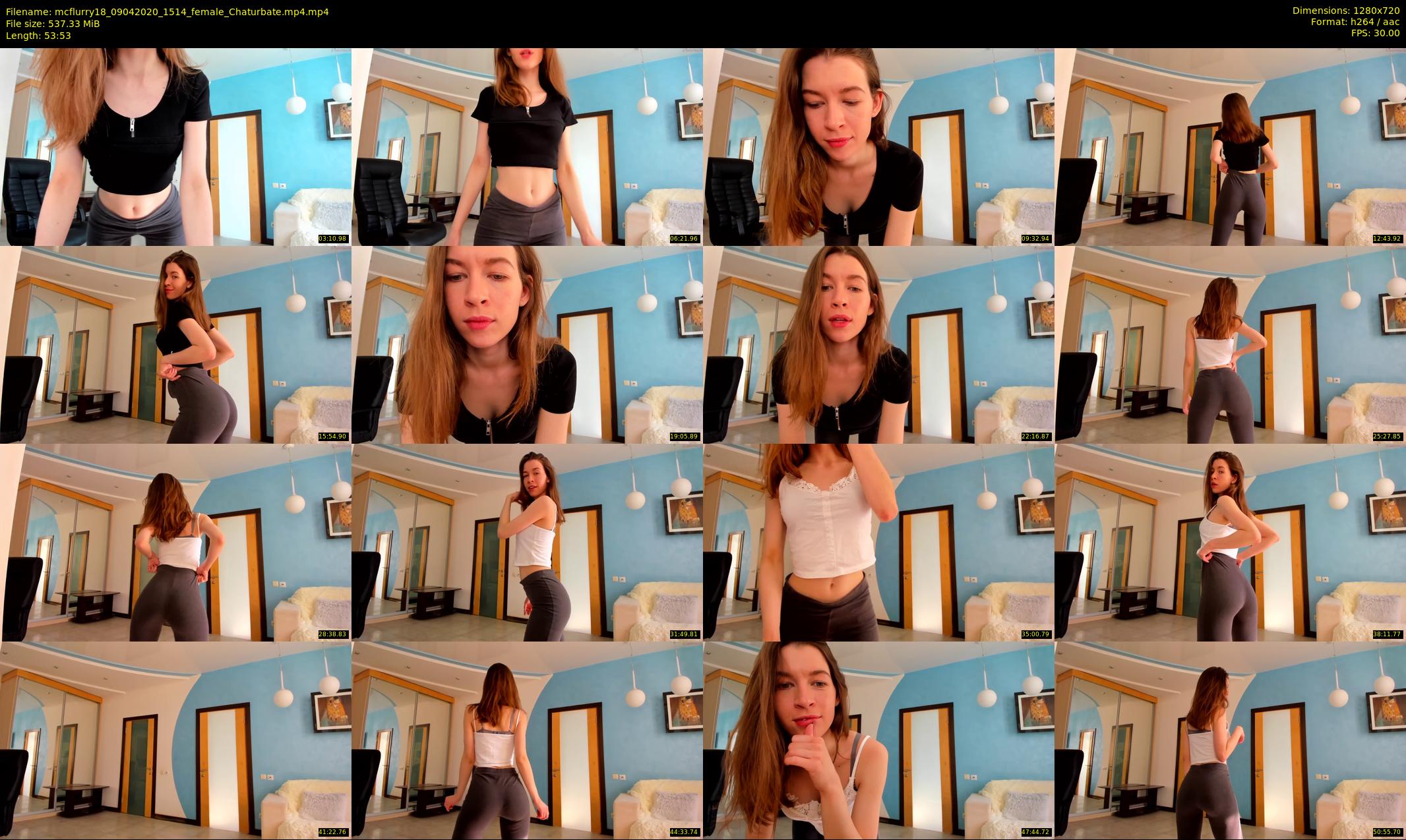 mcflurry18 — 54 minute Chaturbate female cam show recording, 720p, Apr 9, 2020