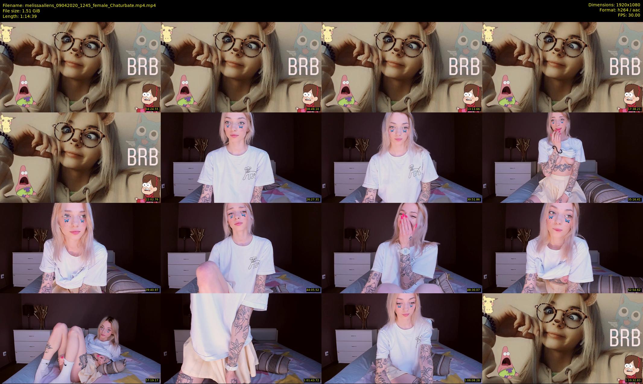 melissaallens — 75 minute Chaturbate female cam show recording, 1080p, Apr 9, 2020