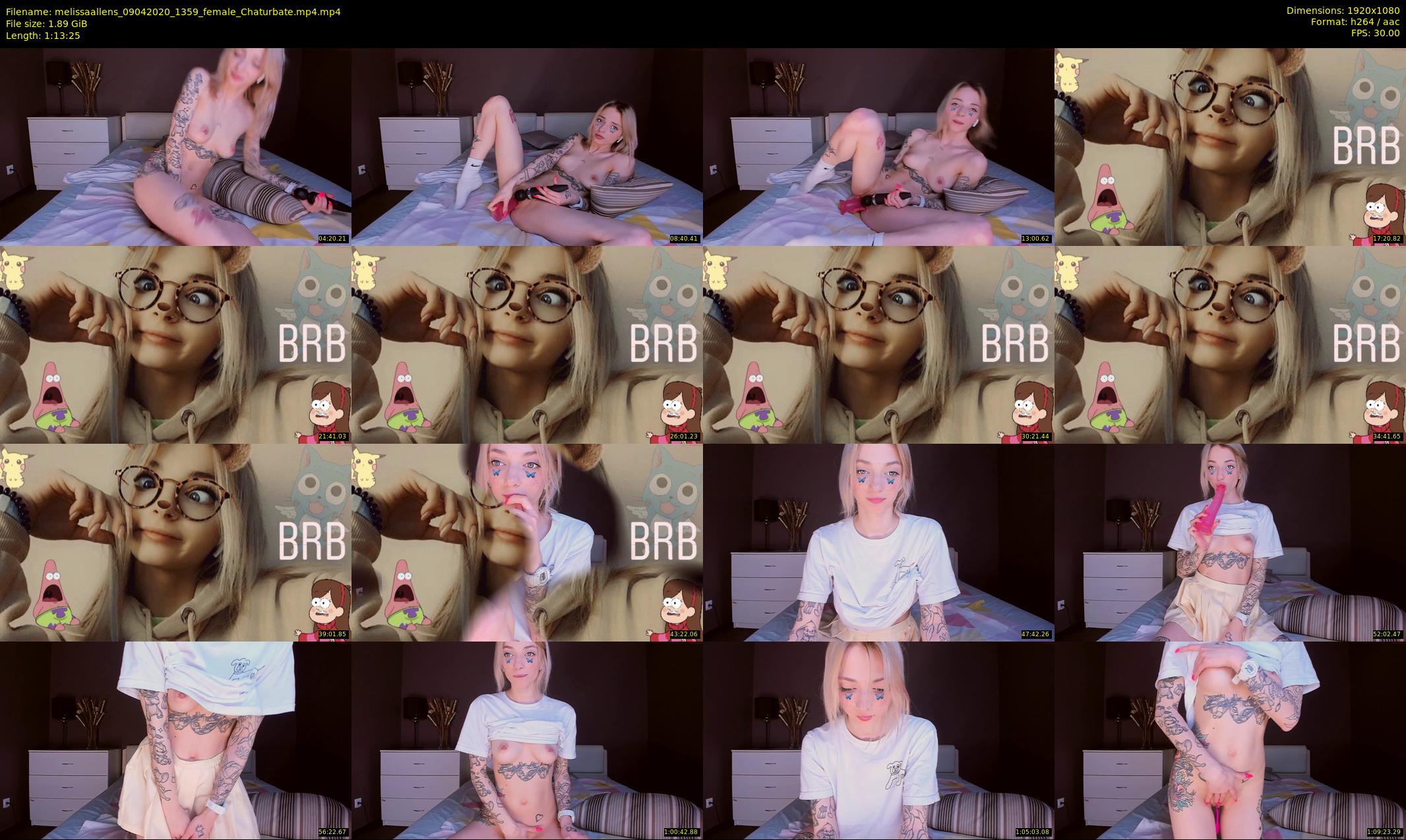 melissaallens — 74 minute Chaturbate female cam show recording, 1080p, Apr 9, 2020