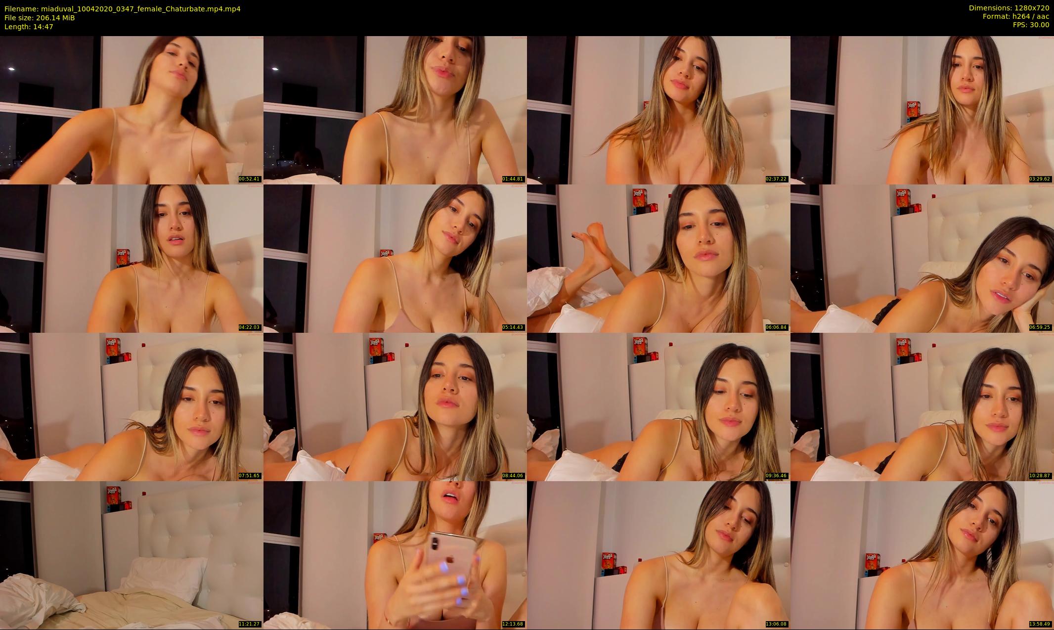miaduval — 15 minute Chaturbate female cam show recording, 720p, Apr 10, 2020