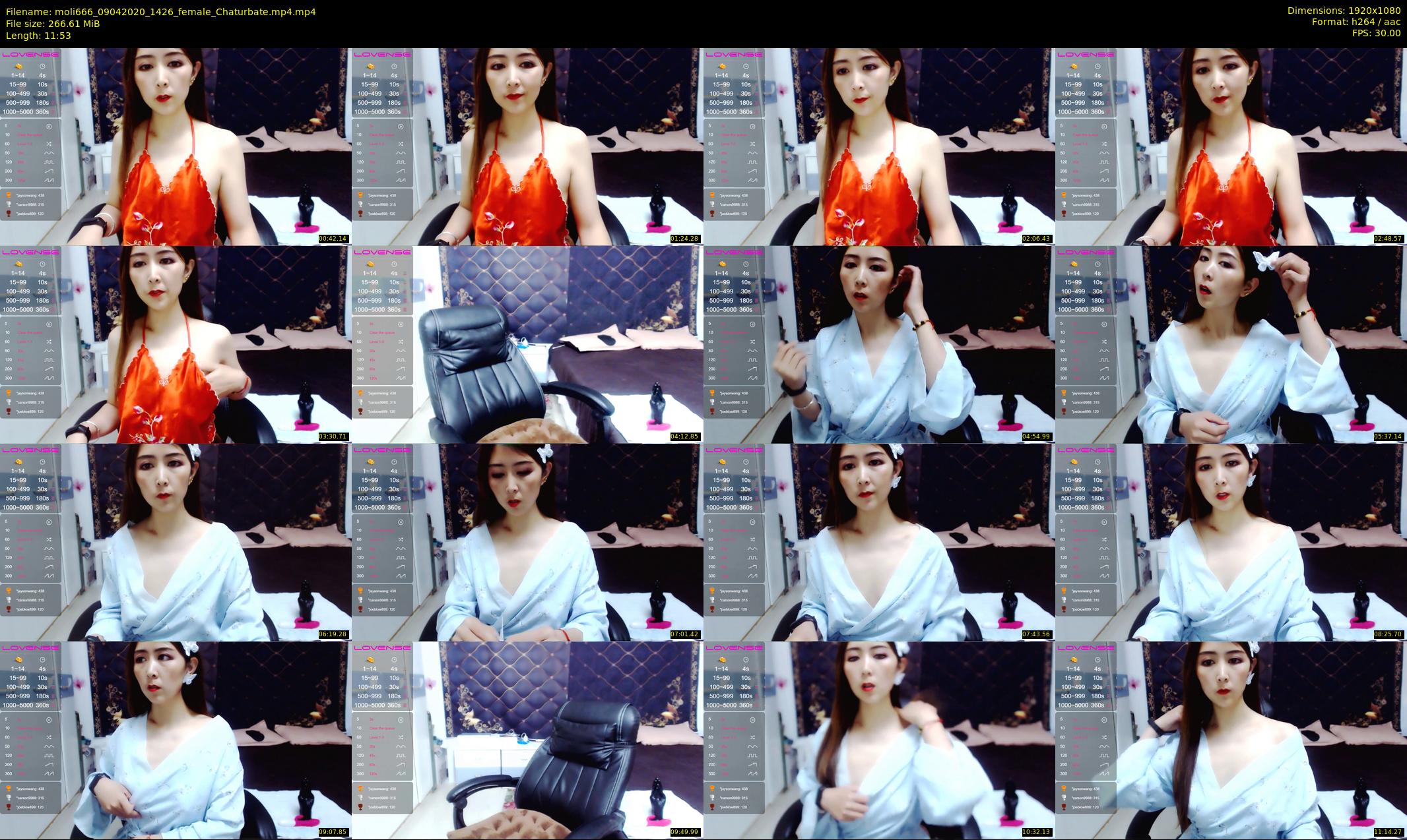 moli666 — 12 minute Chaturbate female cam show recording, 1080p, Apr 9, 2020