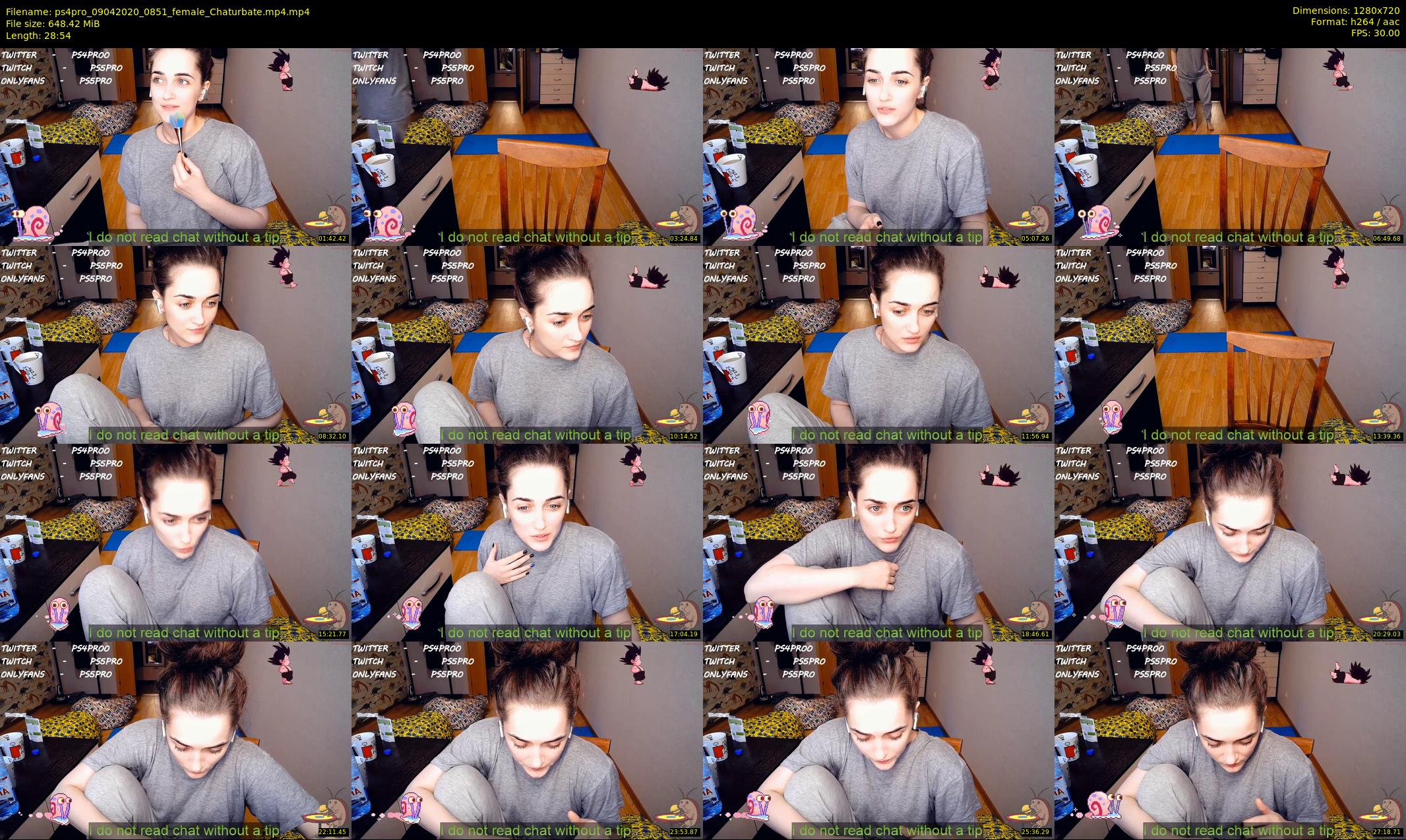 ps4pro — 29 minute Chaturbate female cam show recording, 720p, Apr 9, 2020