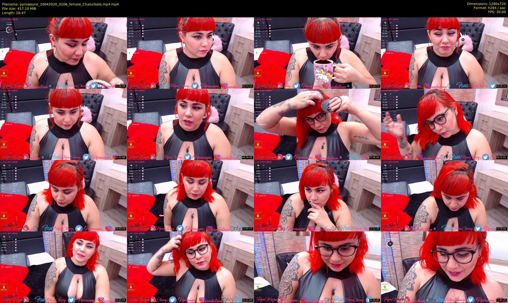 pyrowayne — 19 minute Chaturbate female cam show recording, 720p, Apr 10, 2020