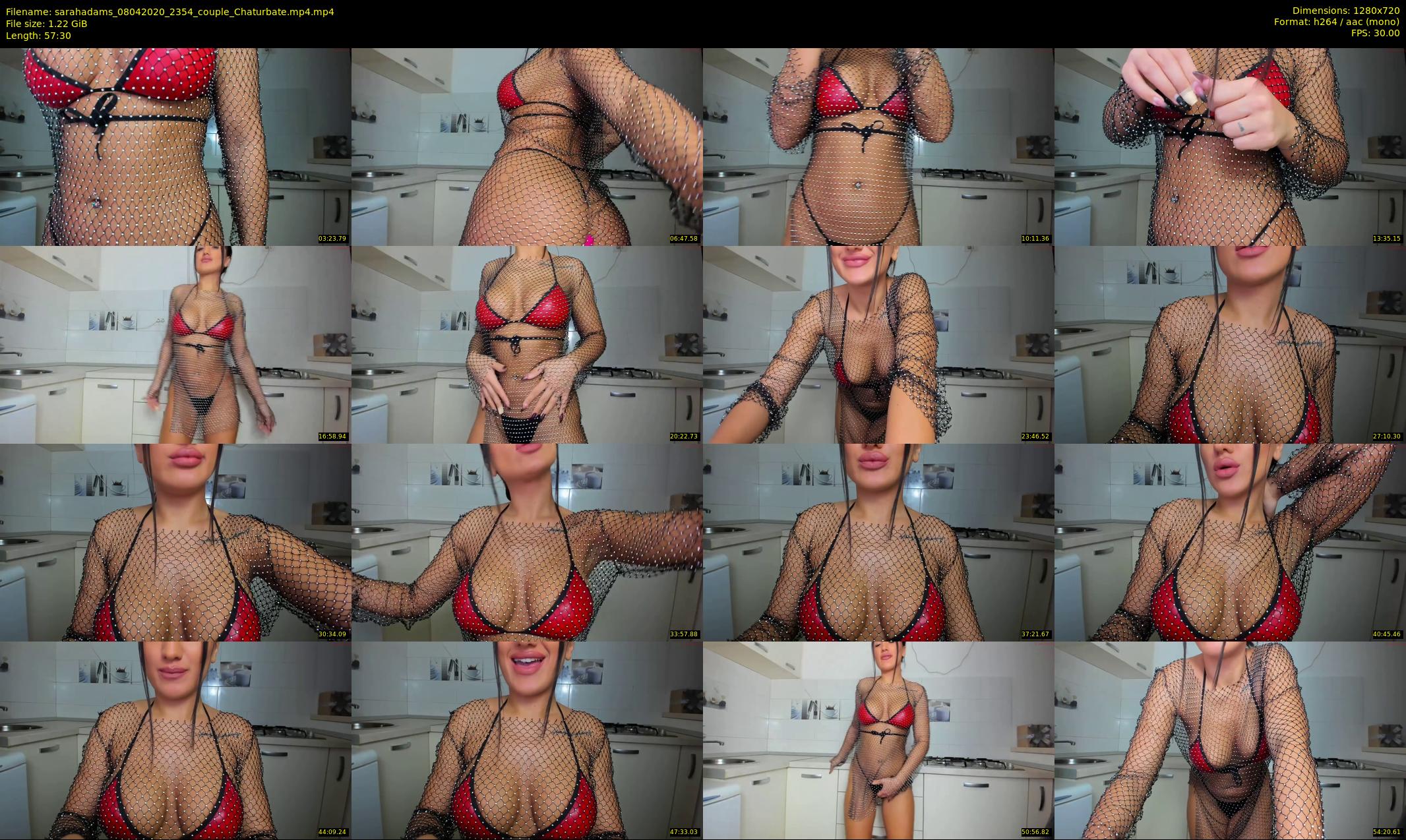 sarahadams — 58 minute Chaturbate female cam show recording, 720p, Apr 8, 2020
