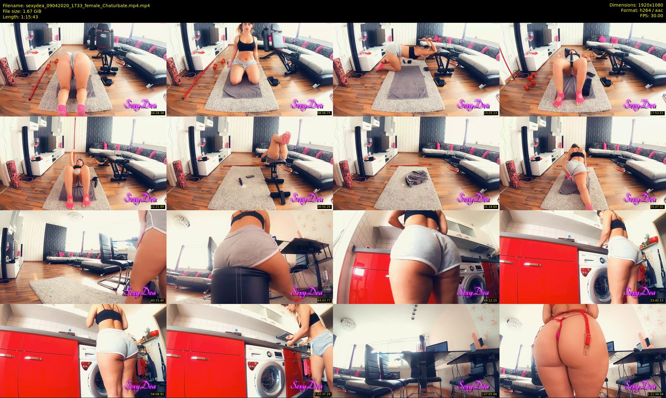 sexydea — 76 minute Chaturbate female cam show recording, 1080p, Apr 9, 2020