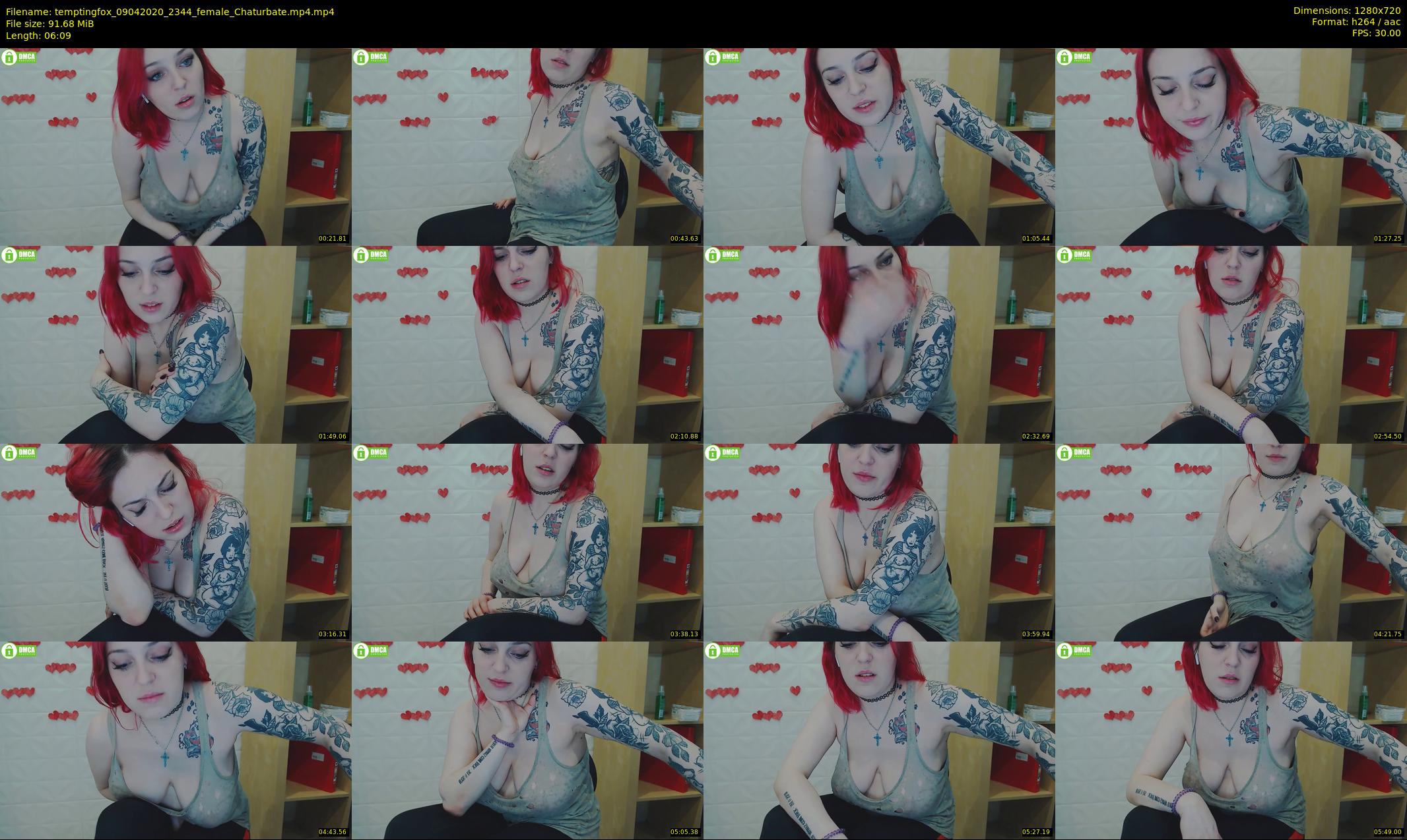 temptingfox — 7 minute Chaturbate female cam show recording, 720p, Apr 9, 2020
