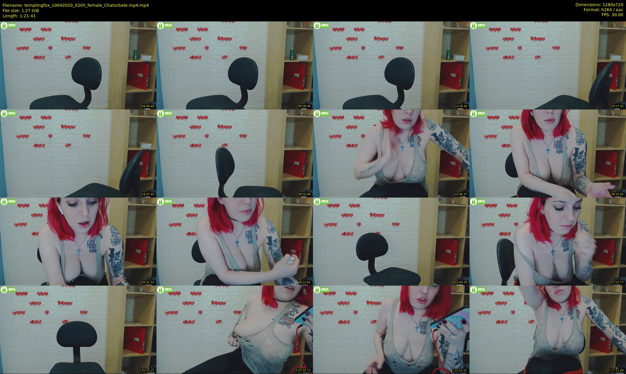 temptingfox — 82 minute Chaturbate female cam show recording, 720p, Apr 10, 2020