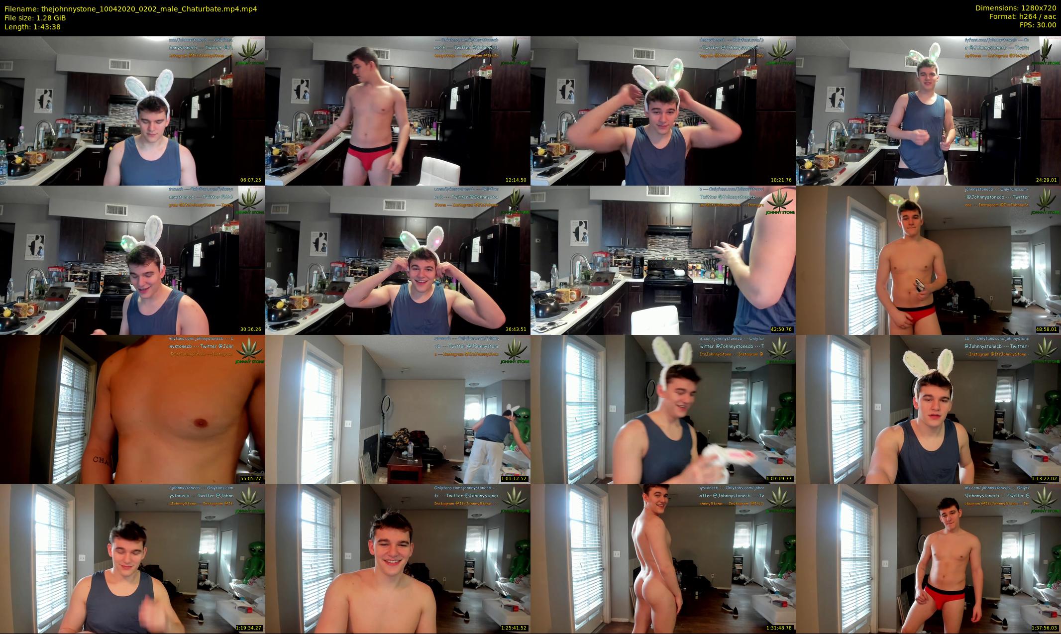 thejohnnystone — 104 minute Chaturbate male cam show recording, 720p, Apr 10, 2020