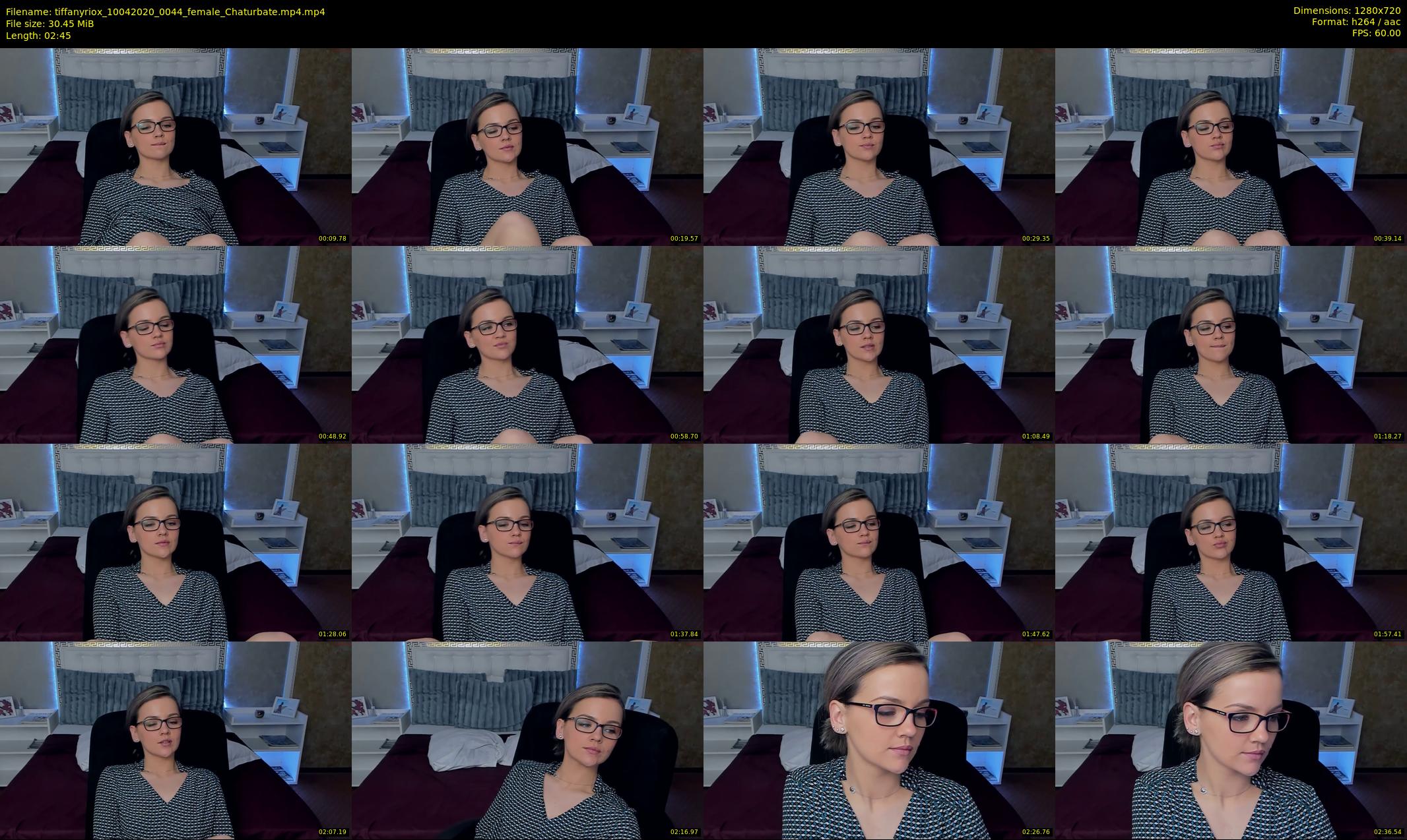 tiffanyriox — 3 minute Chaturbate female cam show recording, 720p, Apr 10, 2020