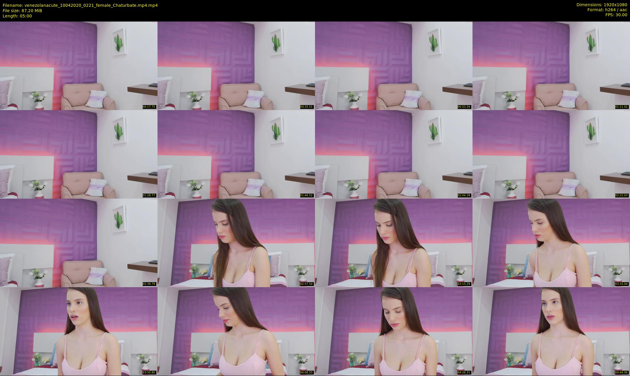 venezolanacute — 5 minute Chaturbate female cam show recording, 1080p, Apr 10, 2020