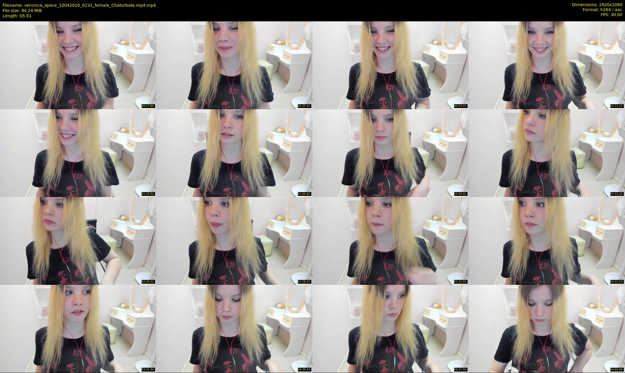 veronica_space — 6 minute Chaturbate female cam show recording, 1080p, Apr 10, 2020