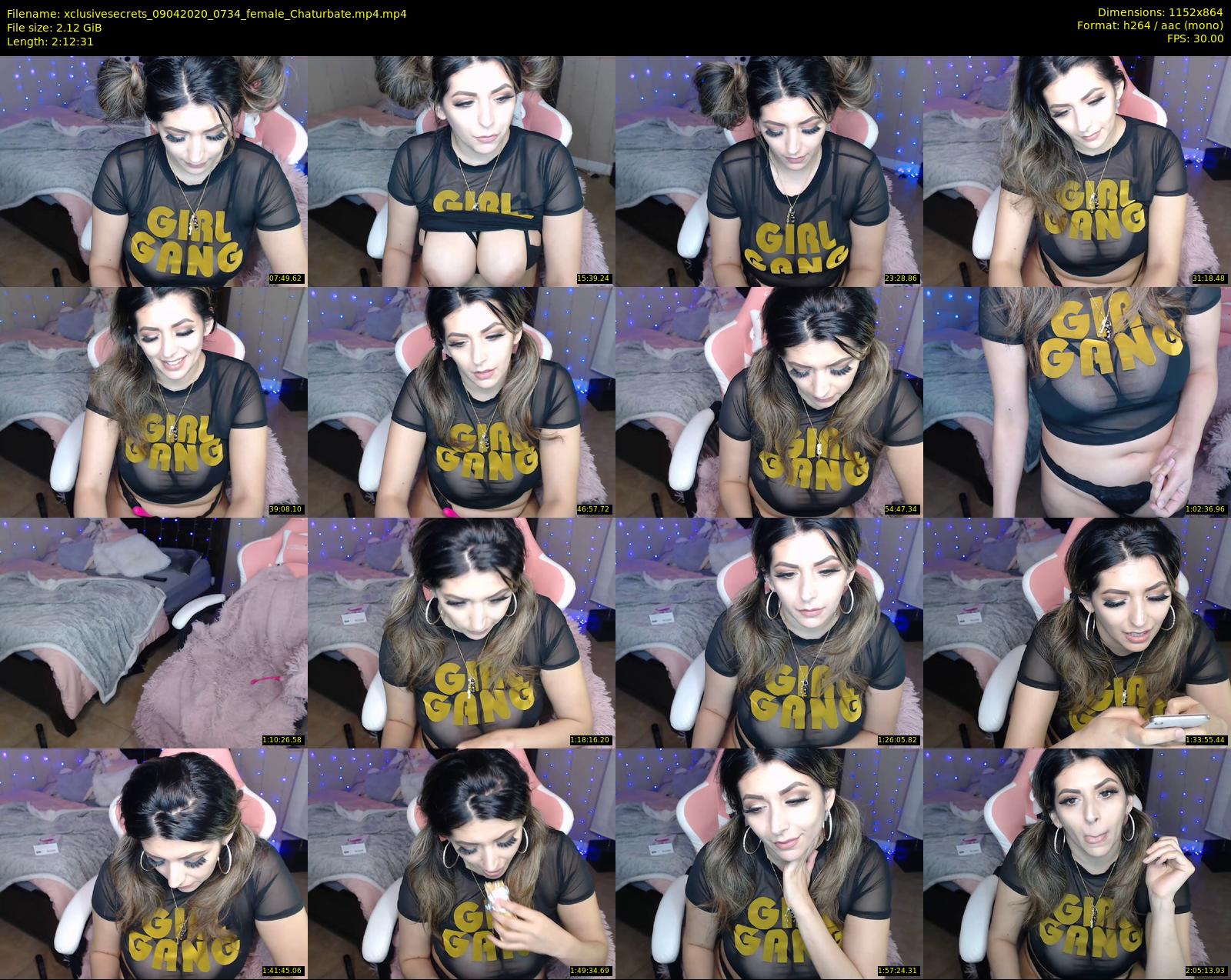 xclusivesecrets — 133 minute Chaturbate female cam show recording, 720p, Apr 9, 2020