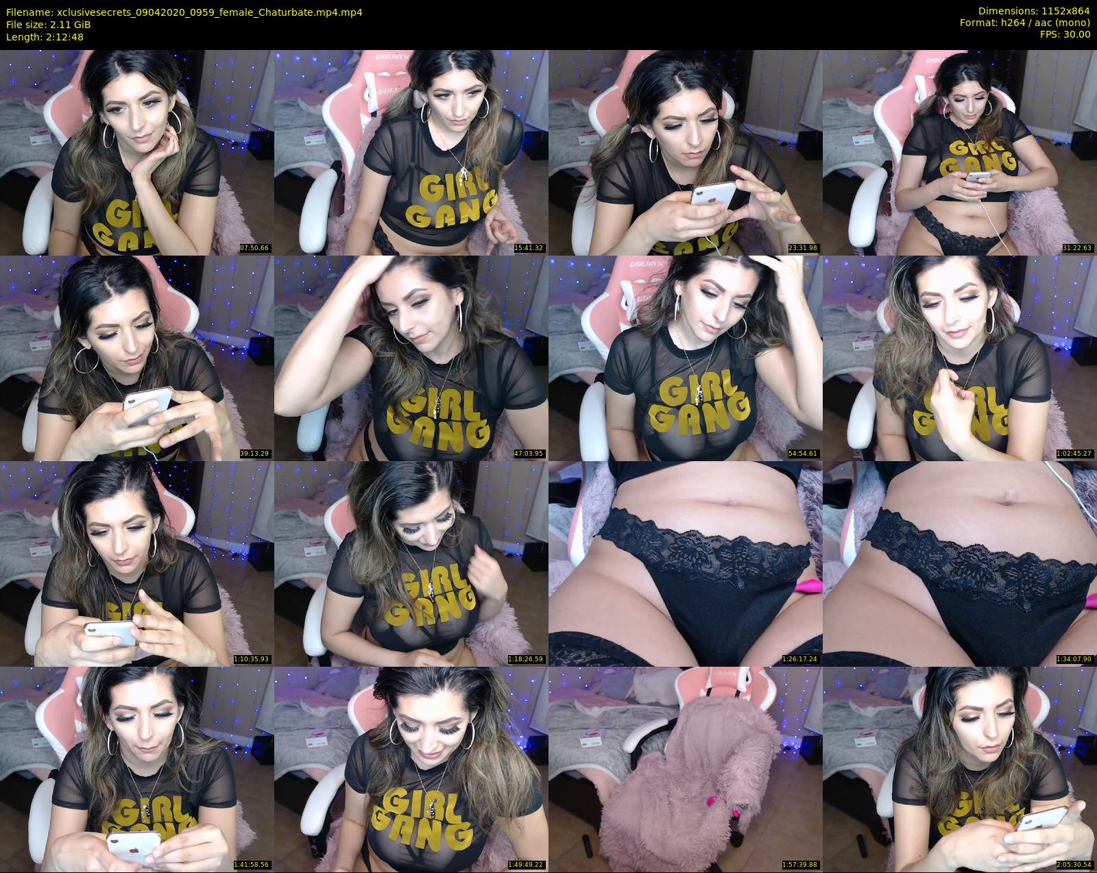 xclusivesecrets — 133 minute Chaturbate female cam show recording, 720p, Apr 9, 2020