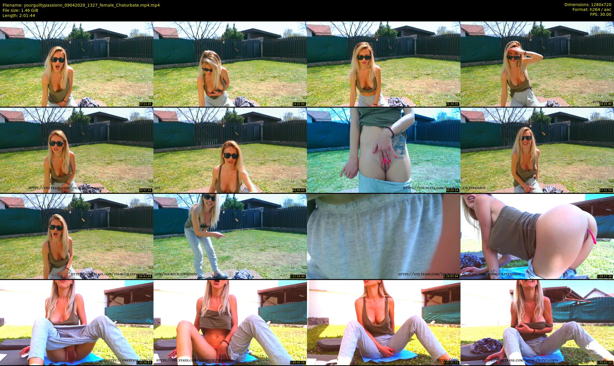yourguiltypassionn — 122 minute Chaturbate female cam show recording, 720p, Apr 9, 2020