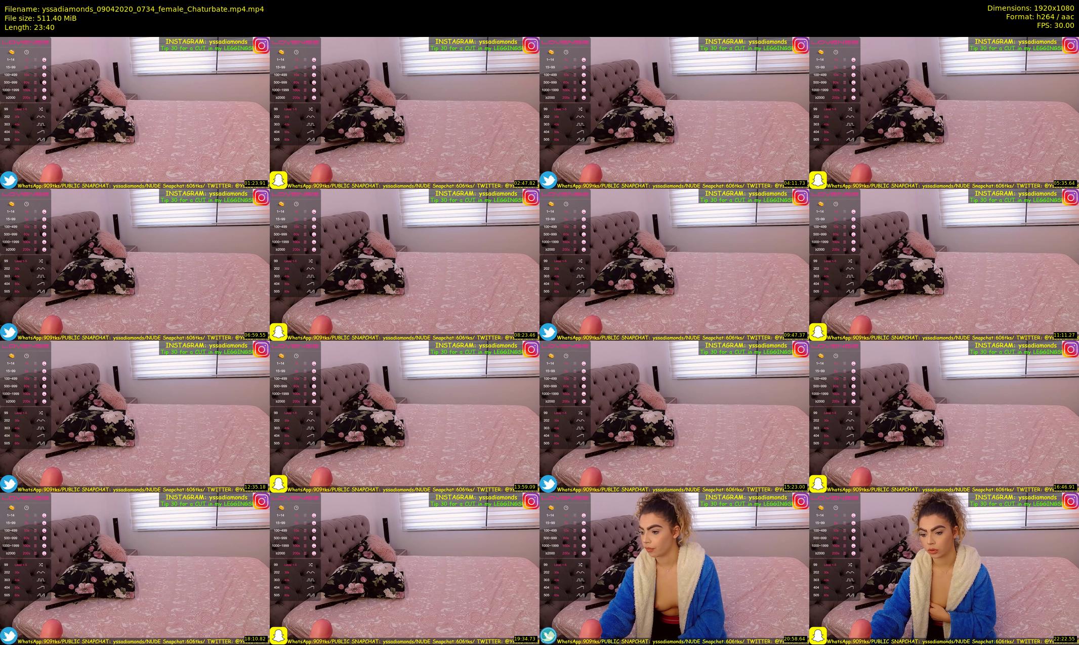 yssadiamonds — 24 minute Chaturbate female cam show recording, 1080p, Apr 9, 2020