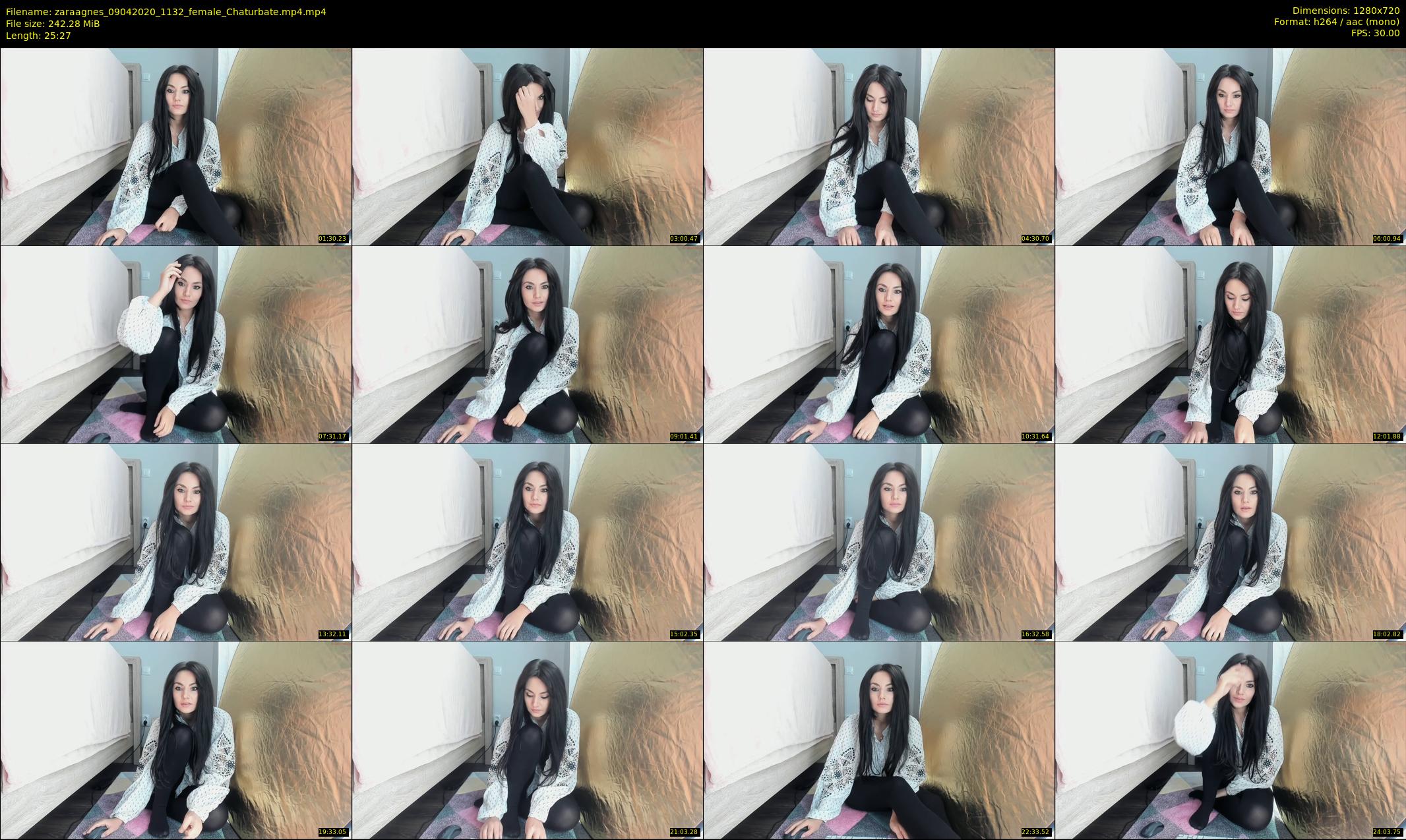 zaraagnes — 26 minute Chaturbate female cam show recording, 720p, Apr 9, 2020