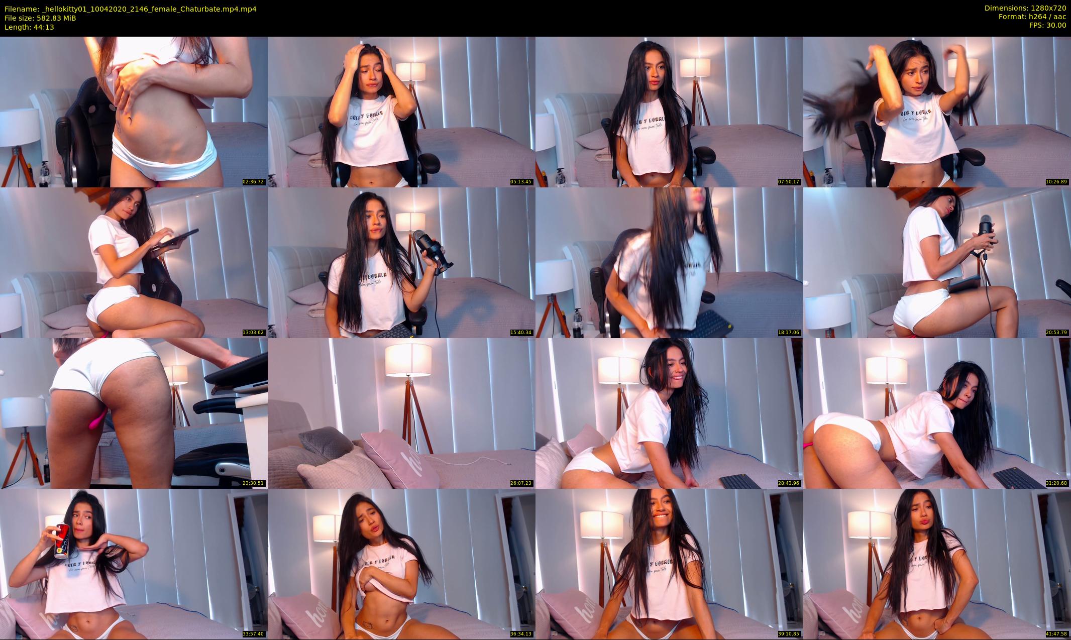 _hellokitty01 — 45 minute Chaturbate female cam show recording, 720p, Apr 10, 2020