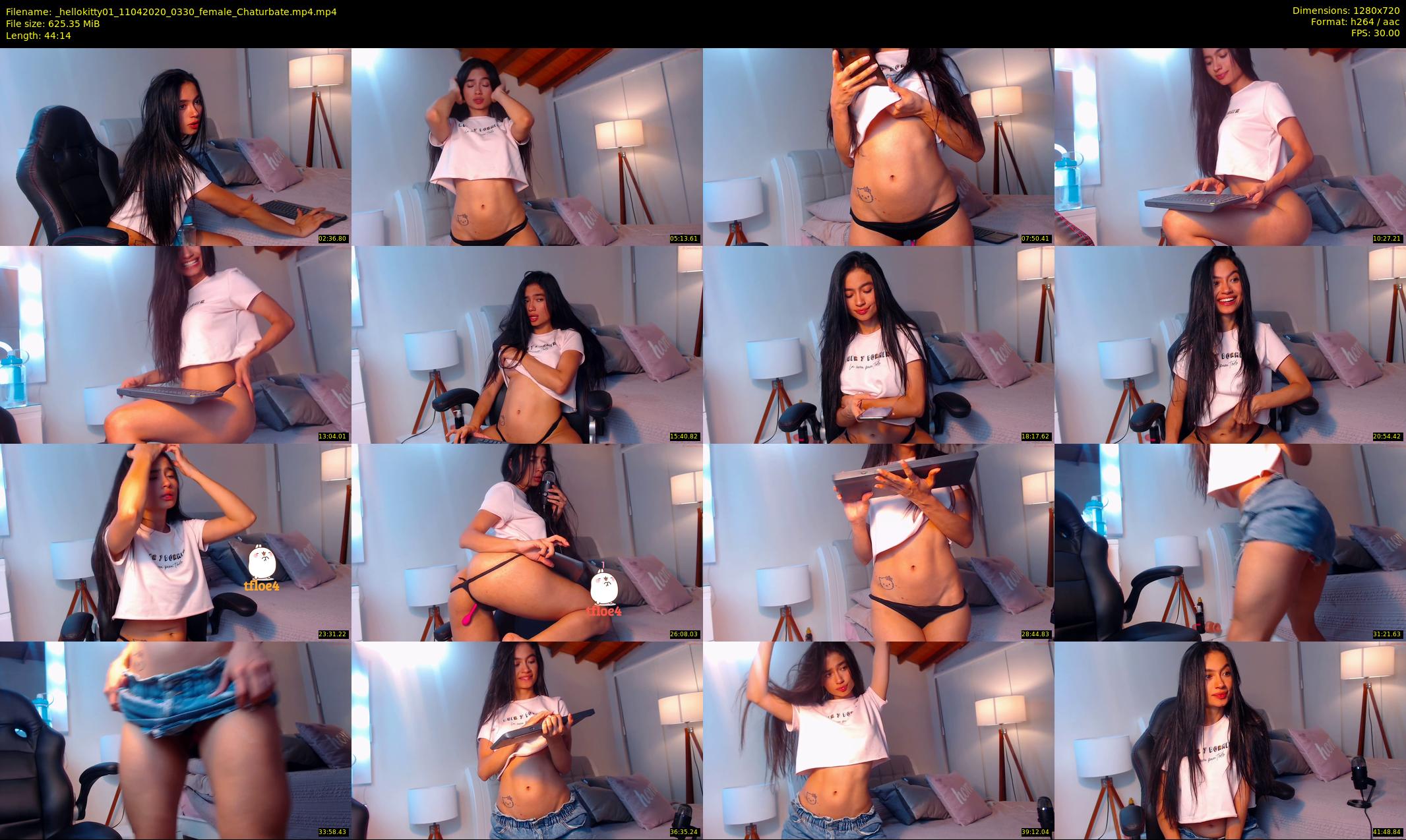 _hellokitty01 — 45 minute Chaturbate female cam show recording, 720p, Apr 11, 2020